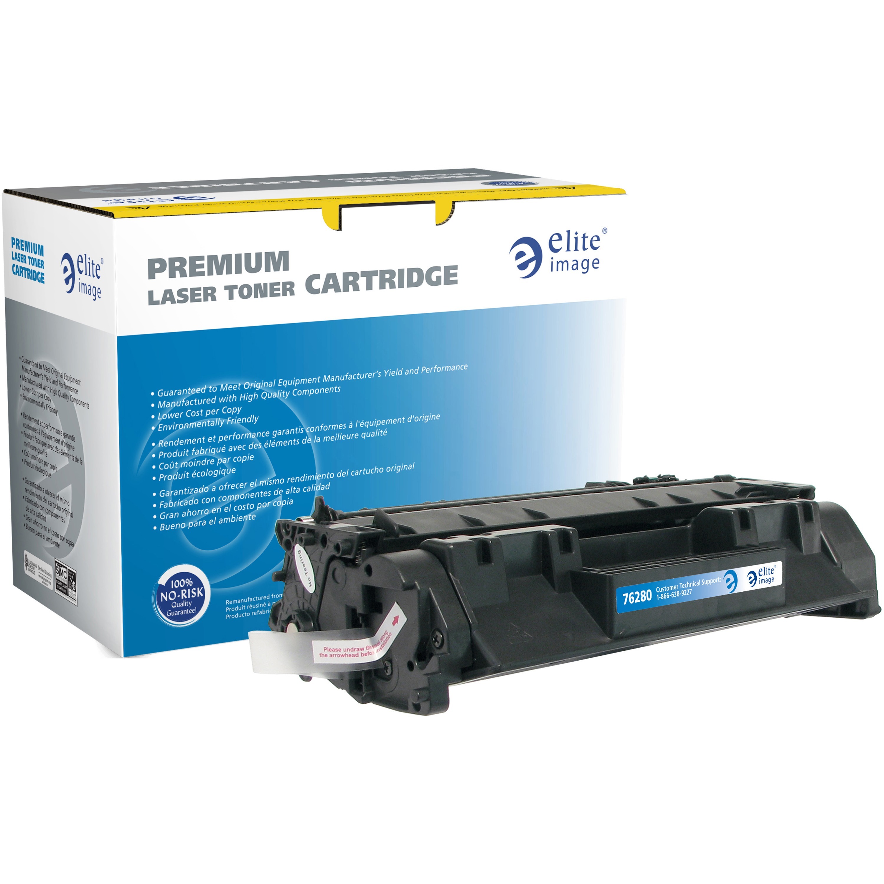 Elite Image Remanufactured Extended Yield Laser Toner Cartridge - Alternative for HP 05A (CE505A) - Black - 1 Each - 5000 Pages Elite Image Remanufactured Extended Yield Laser Toner Cartridge - Alternative for HP 05A (CE505A) - Black - 1 Each - 5000 Pages