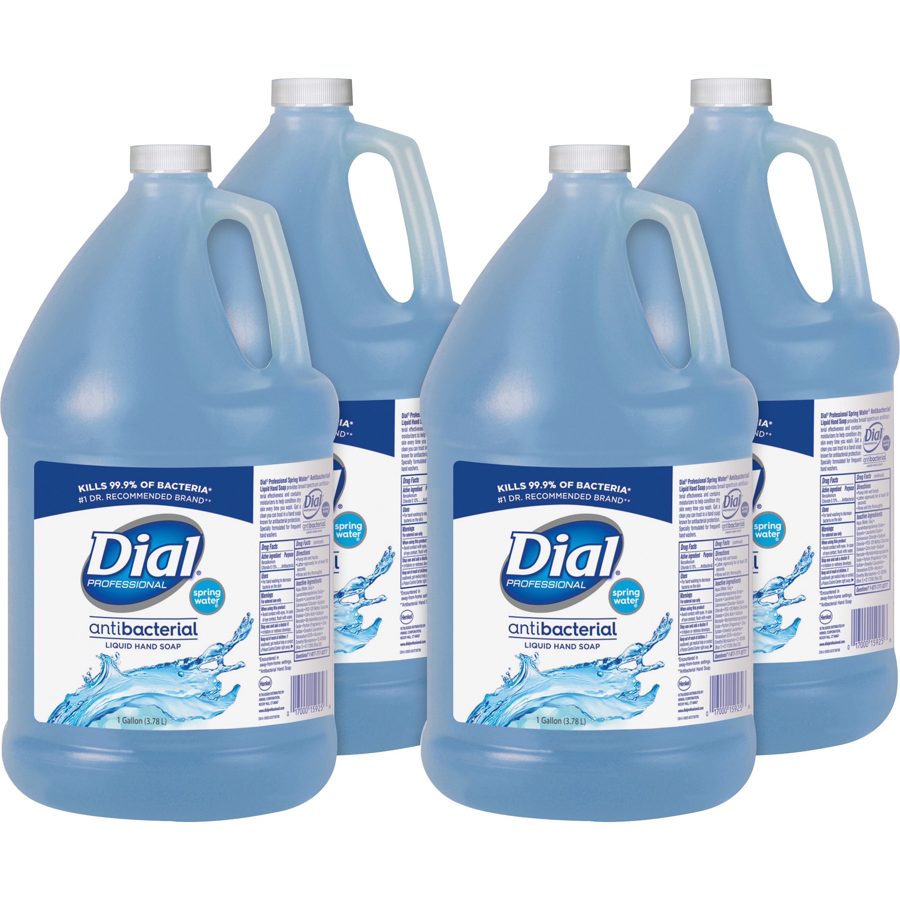 Dial Moisturizing Liquid Hand Soap, Spring Water Scent, 1 gal.