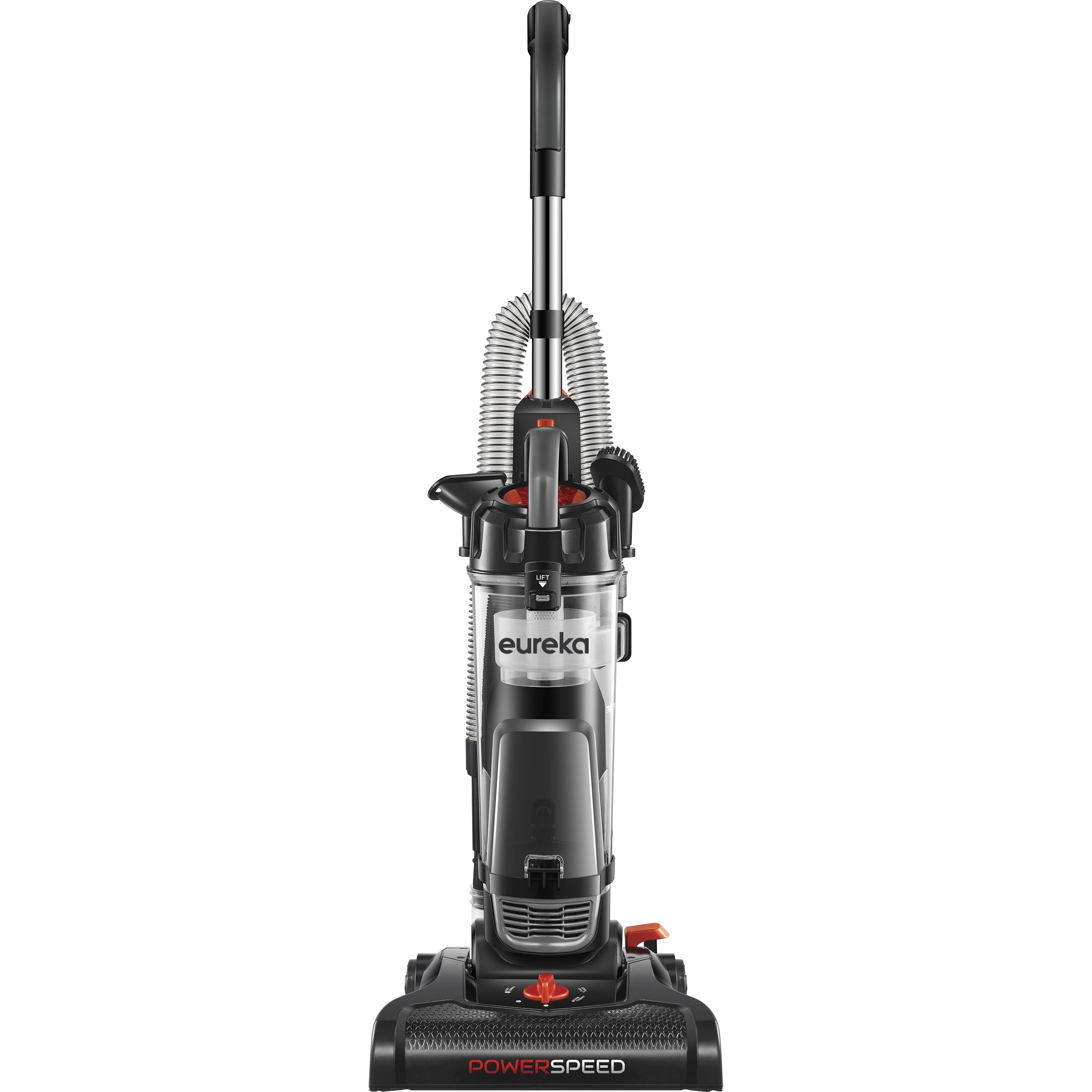 Eureka PowerSpeed Upright Vacuum Cleaner - Bagless - Crevice Tool, Brush Tool, Upholstery Tool, Extension Hose - 12.60 Eureka PowerSpeed Upright Vacuum Cleaner - Bagless - Crevice Tool, Brush Tool, Upholstery Tool, Extension Hose - 12.60