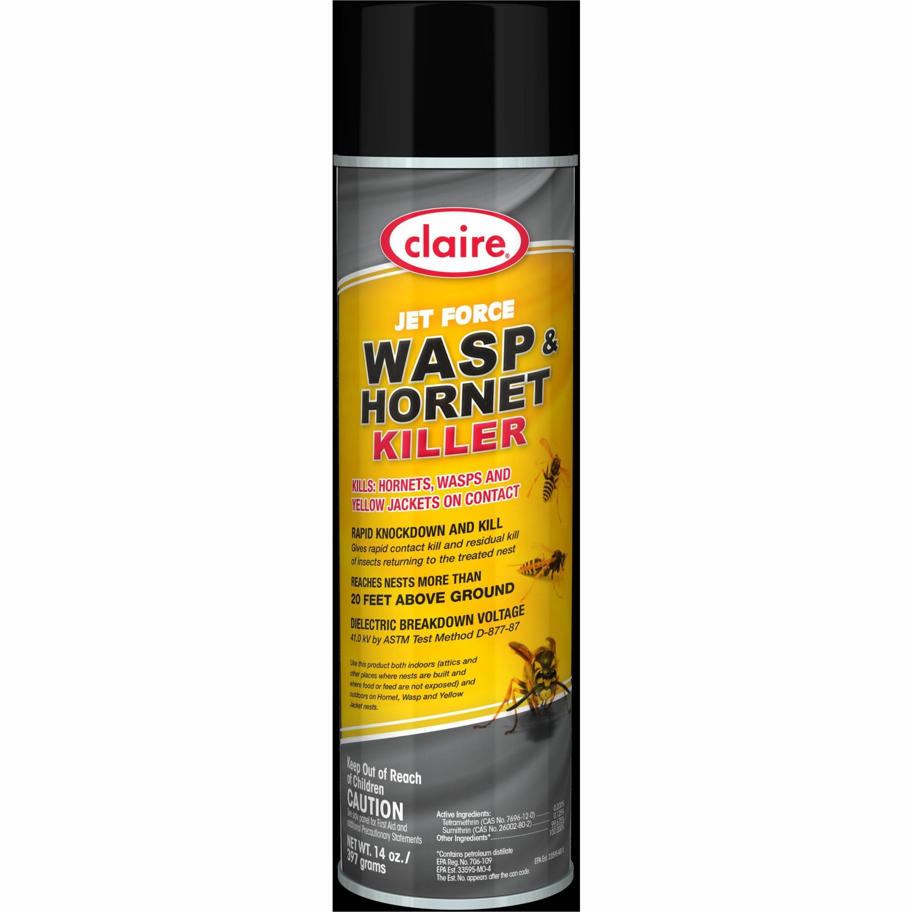 Claire Jet Force Wasp and Hornet Killer - Spray - Kills Wasp, Hornet, Yellow Jacket - 20 fl oz - Clear Claire Jet Force Wasp and Hornet Killer - Spray - Kills Wasp, Hornet, Yellow Jacket - 20 fl oz - Clear