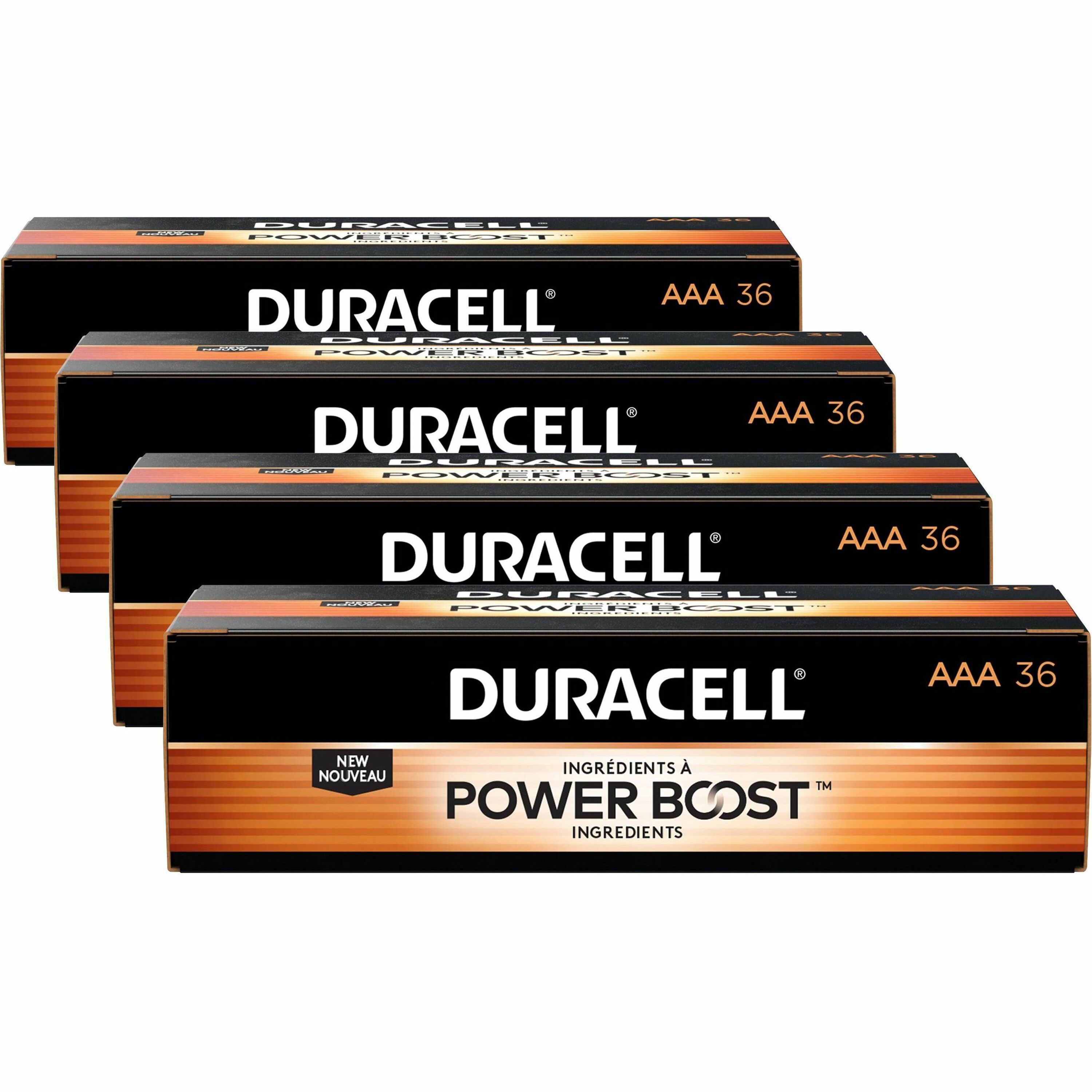 Duracell Coppertop Alkaline AAA Battery 36-Packs - For Multipurpose - AAA - 1.5 V DC - 144 / Carton Duracell Coppertop Alkaline AAA Battery 36-Packs - For Multipurpose - AAA - 1.5 V DC - 144 / Carton