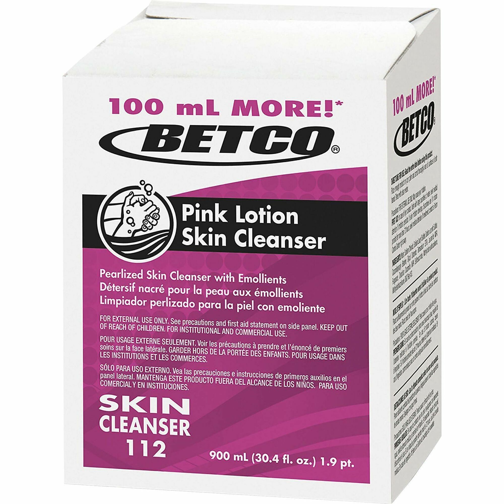 Betco Lotion Skin Soap Cleanser, Floral Scent, 30.43 Oz, Carton Of 12 Refills - Floral ScentFor - Skin, Hand - Moisturizing - Pink - Anti-irritant, pH Balanced - 12 / Carton Betco Lotion Skin Soap Cleanser, Floral Scent, 30.43 Oz, Carton Of 12 Refills - Floral ScentFor - Skin, Hand - Moisturizing - Pink - Anti-irritant, pH Balanced - 12 / Carton