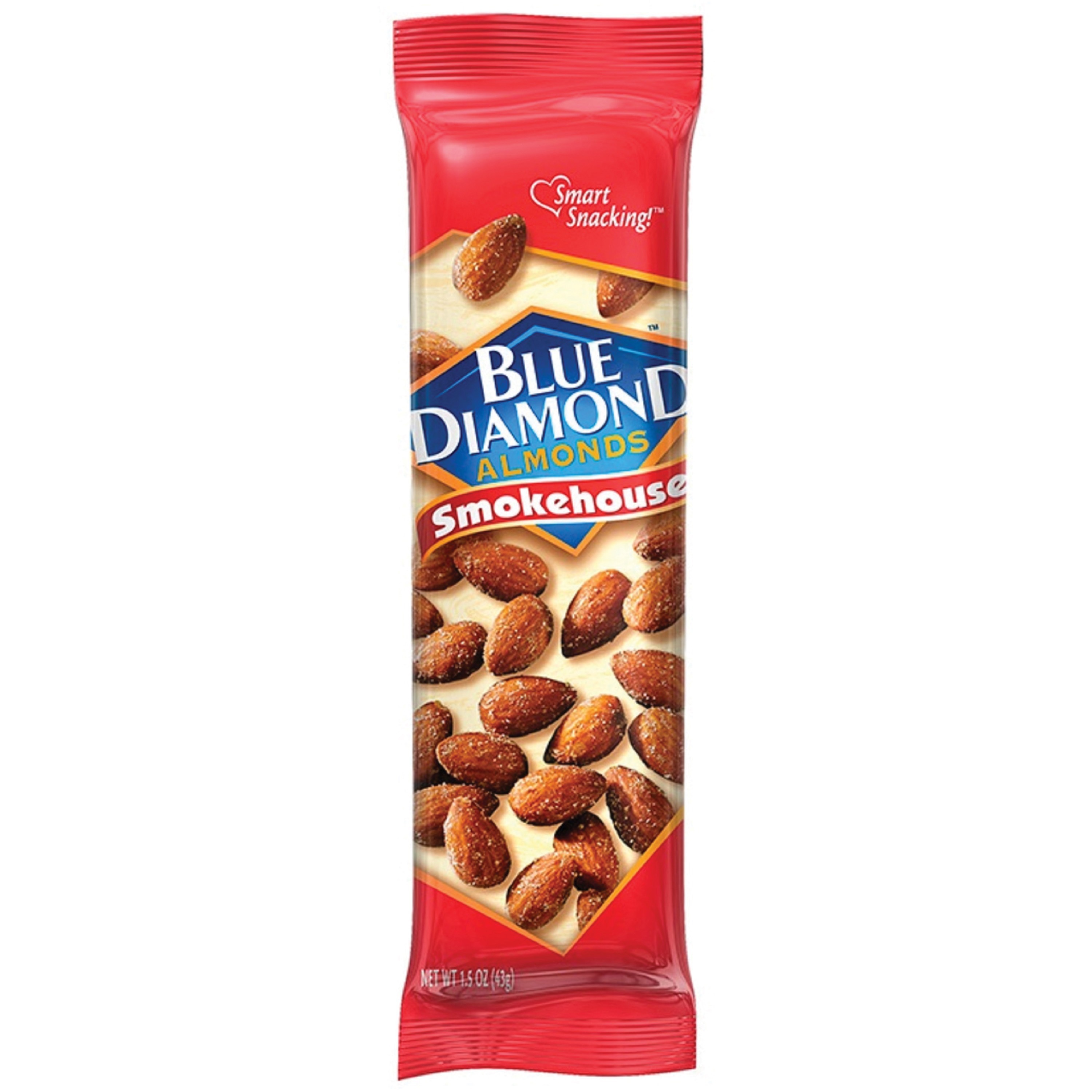 BlueDiamond Smokehouse Almonds - Smokehouse BBQ - 1.50 oz - 12 / Box BlueDiamond Smokehouse Almonds - Smokehouse BBQ - 1.50 oz - 12 / Box