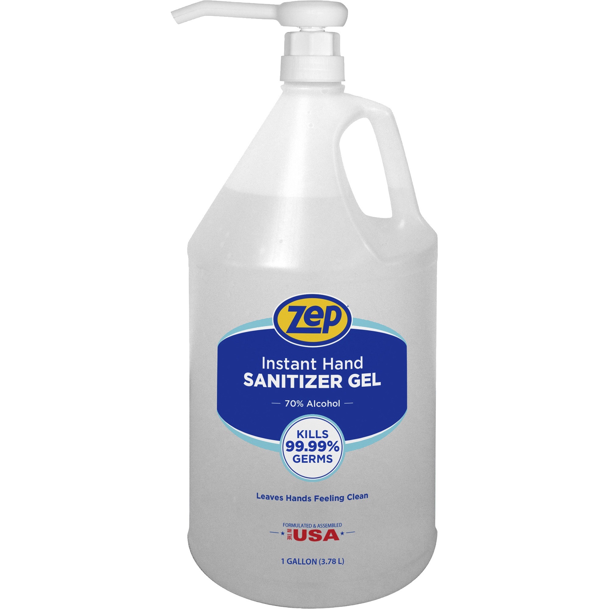 Zep Hand Sanitizer Gel - Clean Scent - 1 gal (3.8 L) - Kill Germs - Hand - Clear - Residue-free - 1 Each Zep Hand Sanitizer Gel - Clean Scent - 1 gal (3.8 L) - Kill Germs - Hand - Clear - Residue-free - 1 Each