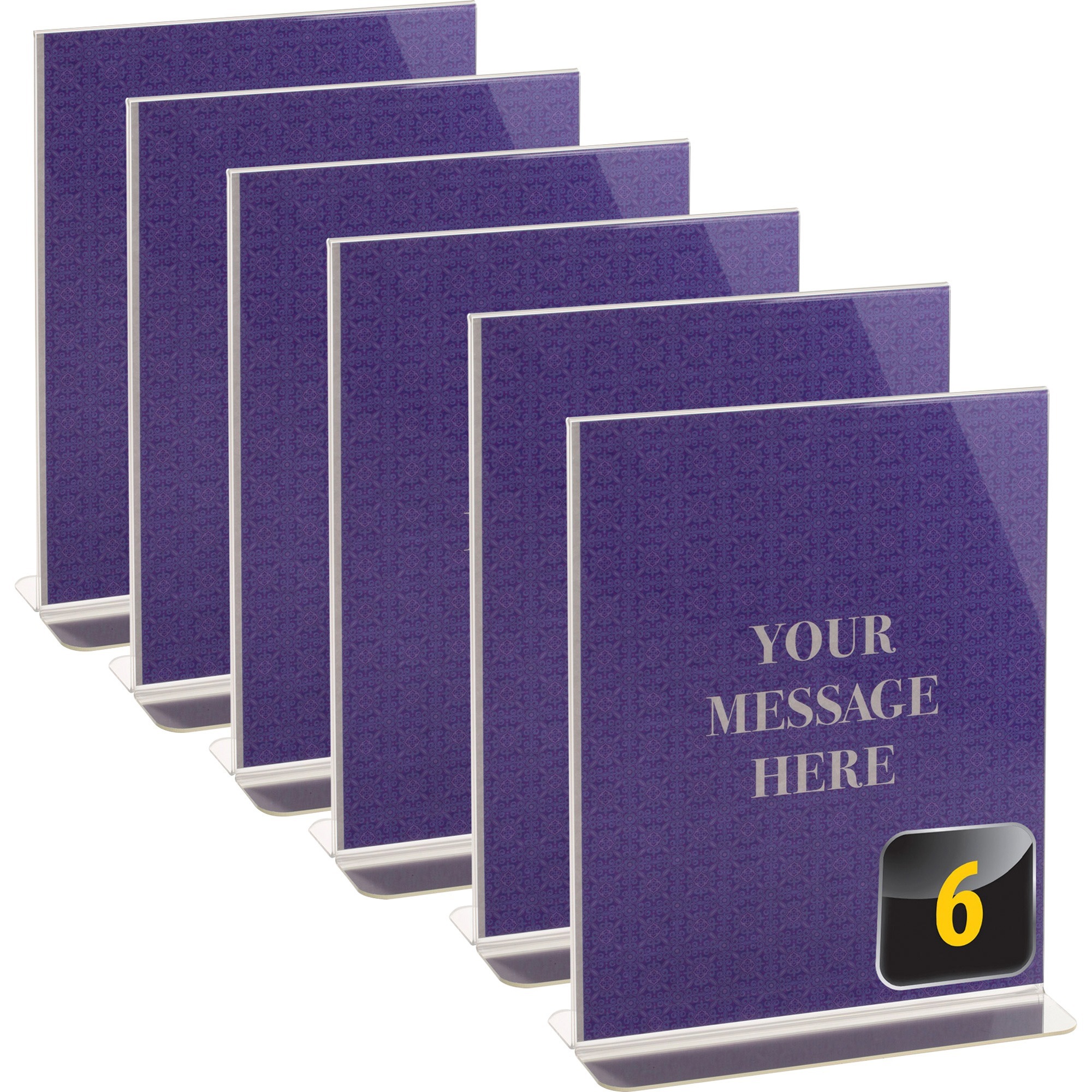 Officemate Vertical Sign Holder, 6PK - 1 / Each - 8.5 Officemate Vertical Sign Holder, 6PK - 1 / Each - 8.5