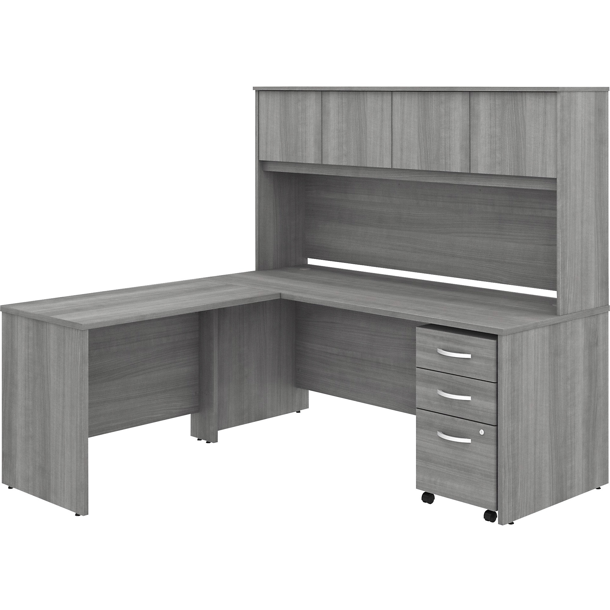 Bush Business Furniture Studio C 72W x 30D Office Desk with Hutch and Mobile File Cabinet - 72 Bush Business Furniture Studio C 72W x 30D Office Desk with Hutch and Mobile File Cabinet - 72