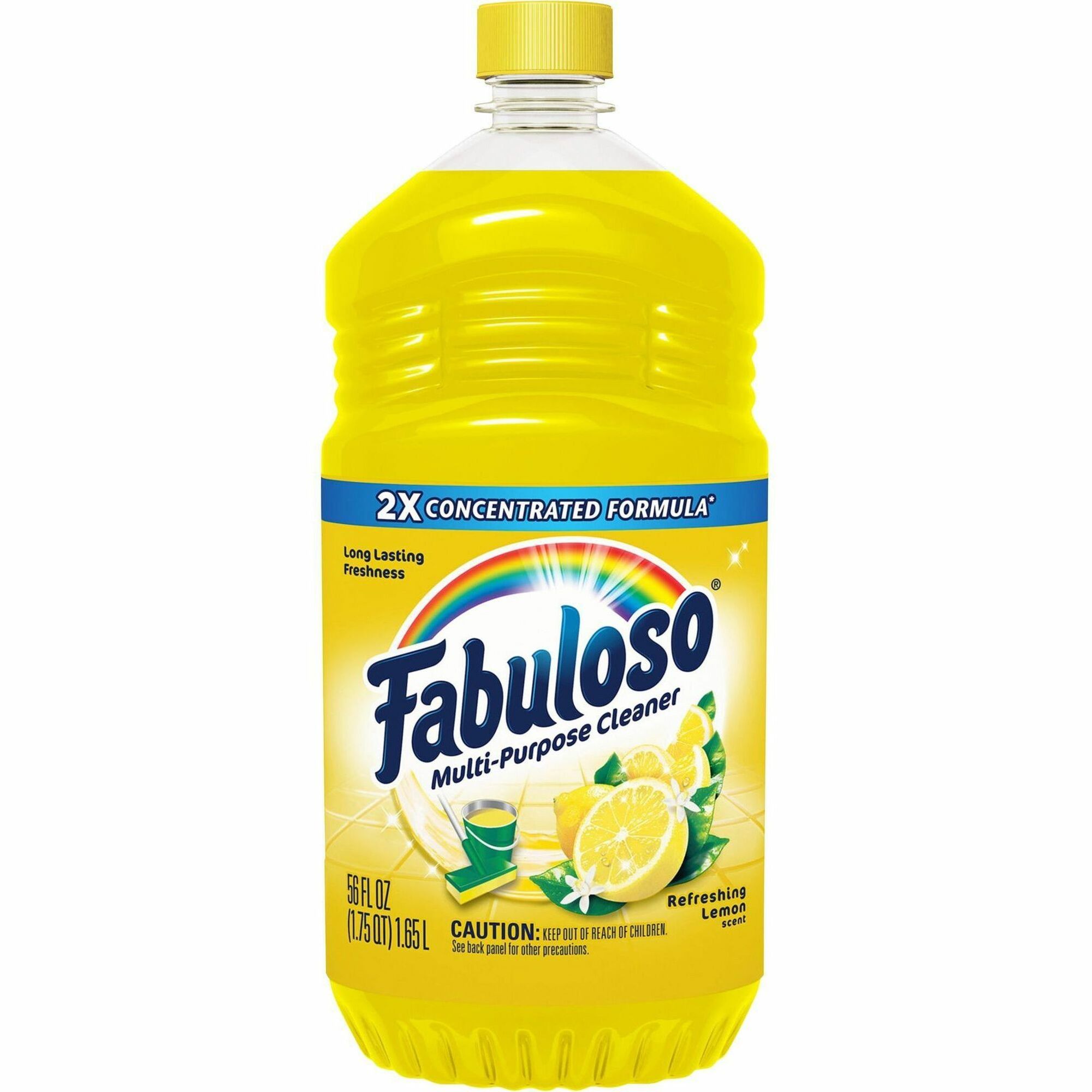 Fabuloso Multi-Purpose Cleaner - For Multipurpose, Multi Surface - Concentrate - 56 fl oz (1.8 quart) - Refreshing Lemon Scent - 6 / Carton - Rinse-free, Residue-free, Long Lasting, Pleasant Scent - Yellow Fabuloso Multi-Purpose Cleaner - For Multipurpose, Multi Surface - Concentrate - 56 fl oz (1.8 quart) - Refreshing Lemon Scent - 6 / Carton - Rinse-free, Residue-free, Long Lasting, Pleasant Scent - Yellow