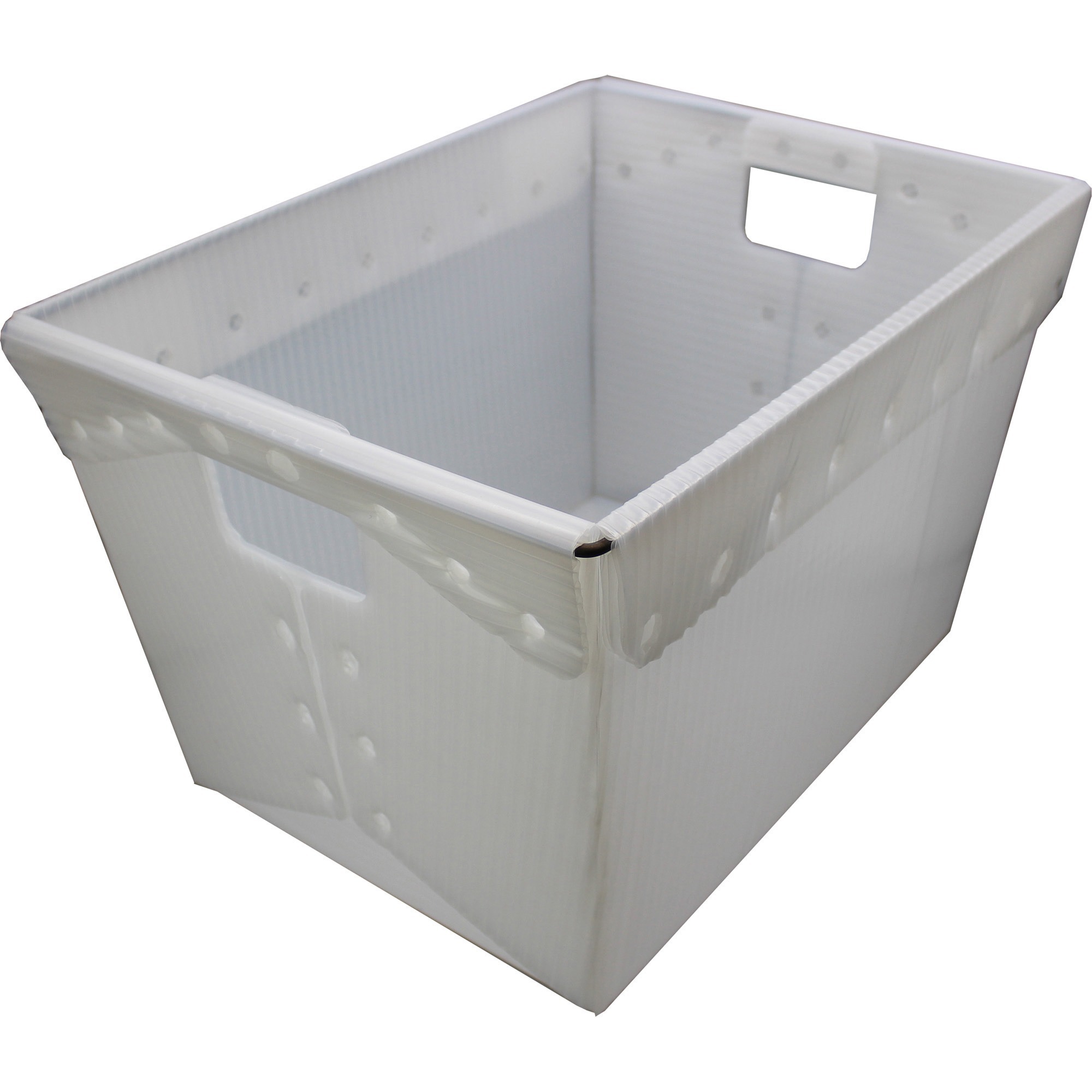 Translucent Plastic Storage Postal Tote by Flipside FLP40101