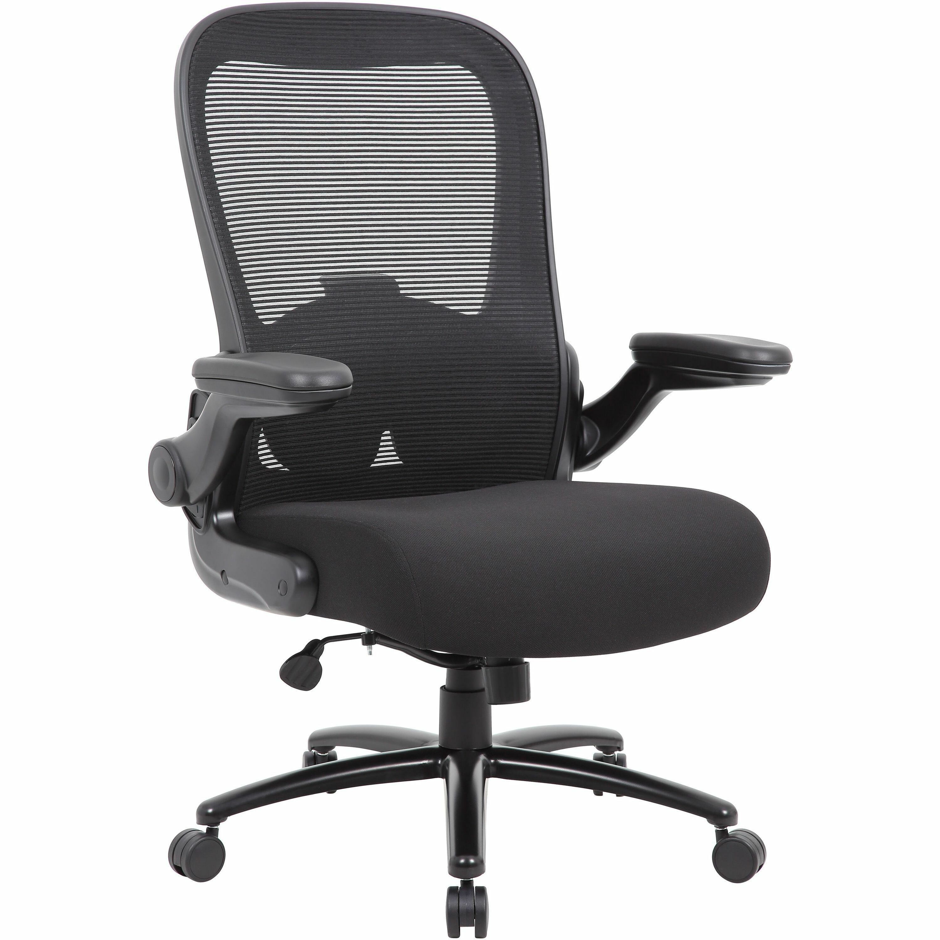 Boss Stool, Mesh, Black - Black High Density Foam (HDF) Seat - Black Back - 5-star Base - 1 Each Boss Stool, Mesh, Black - Black High Density Foam (HDF) Seat - Black Back - 5-star Base - 1 Each