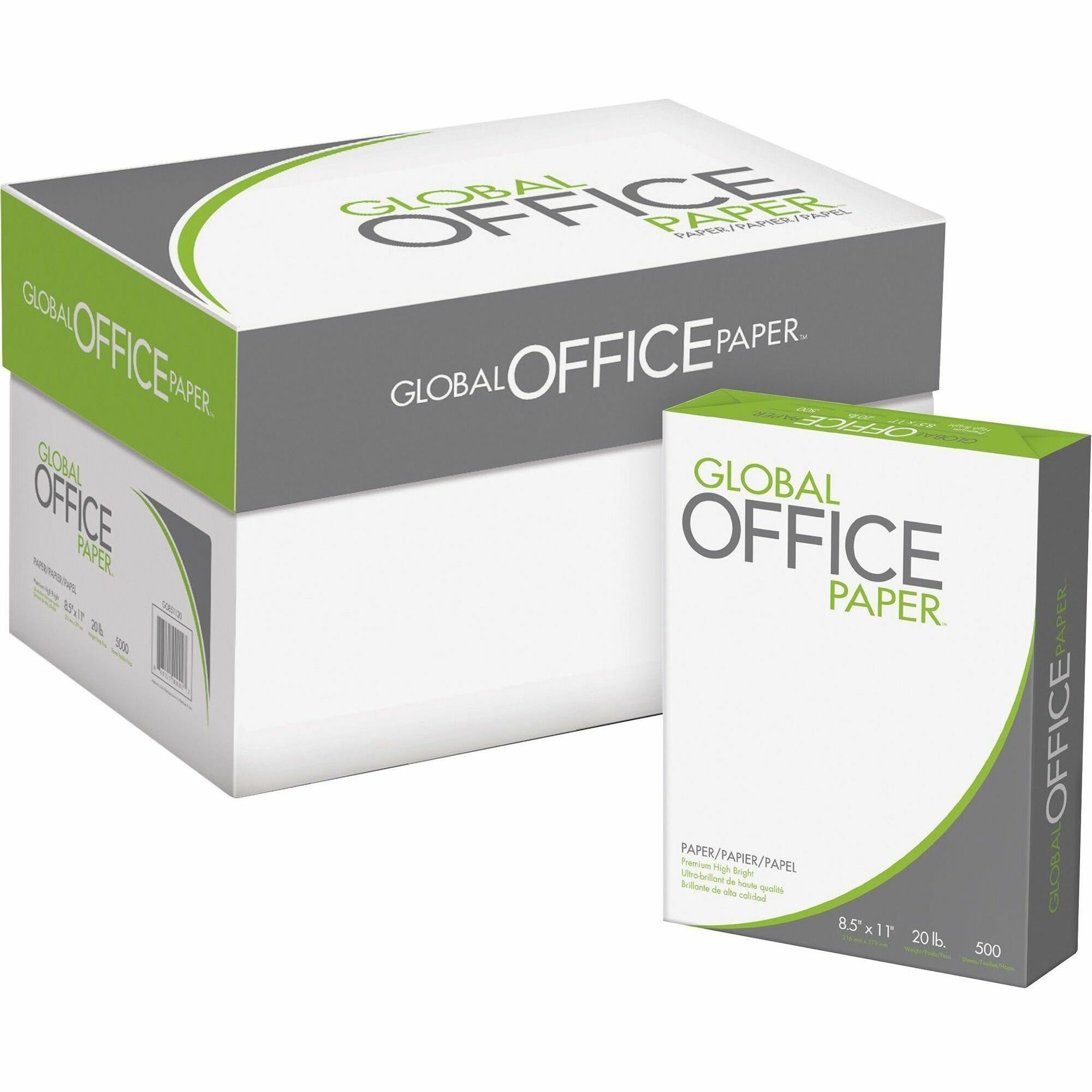 Global Office Premium Multipurpose Paper - White - 96 Brightness - Letter - 8 1/2 Global Office Premium Multipurpose Paper - White - 96 Brightness - Letter - 8 1/2