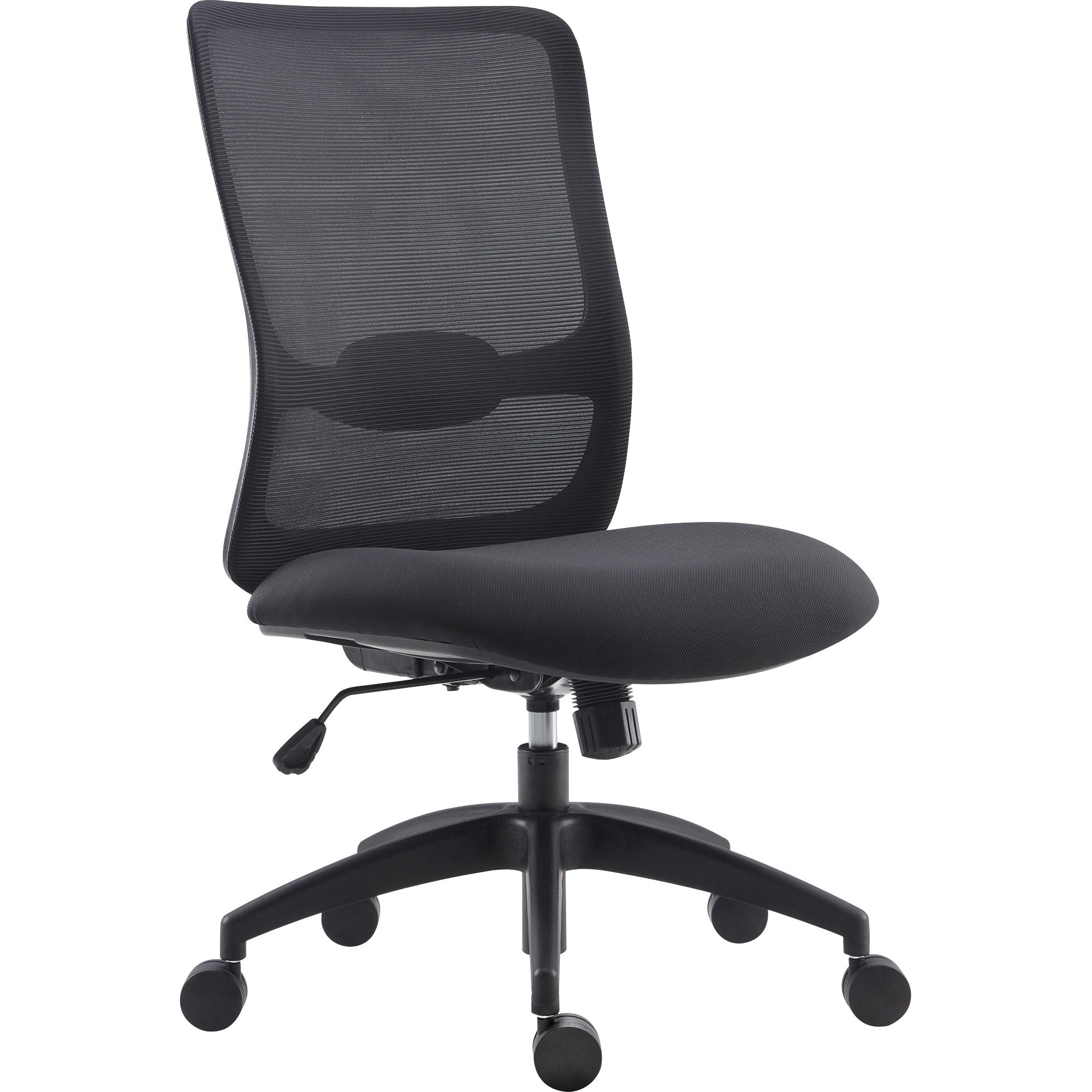 LYS SOHO Collection Staff Chair - Fabric Seat - Black - 1 Each LYS SOHO Collection Staff Chair - Fabric Seat - Black - 1 Each