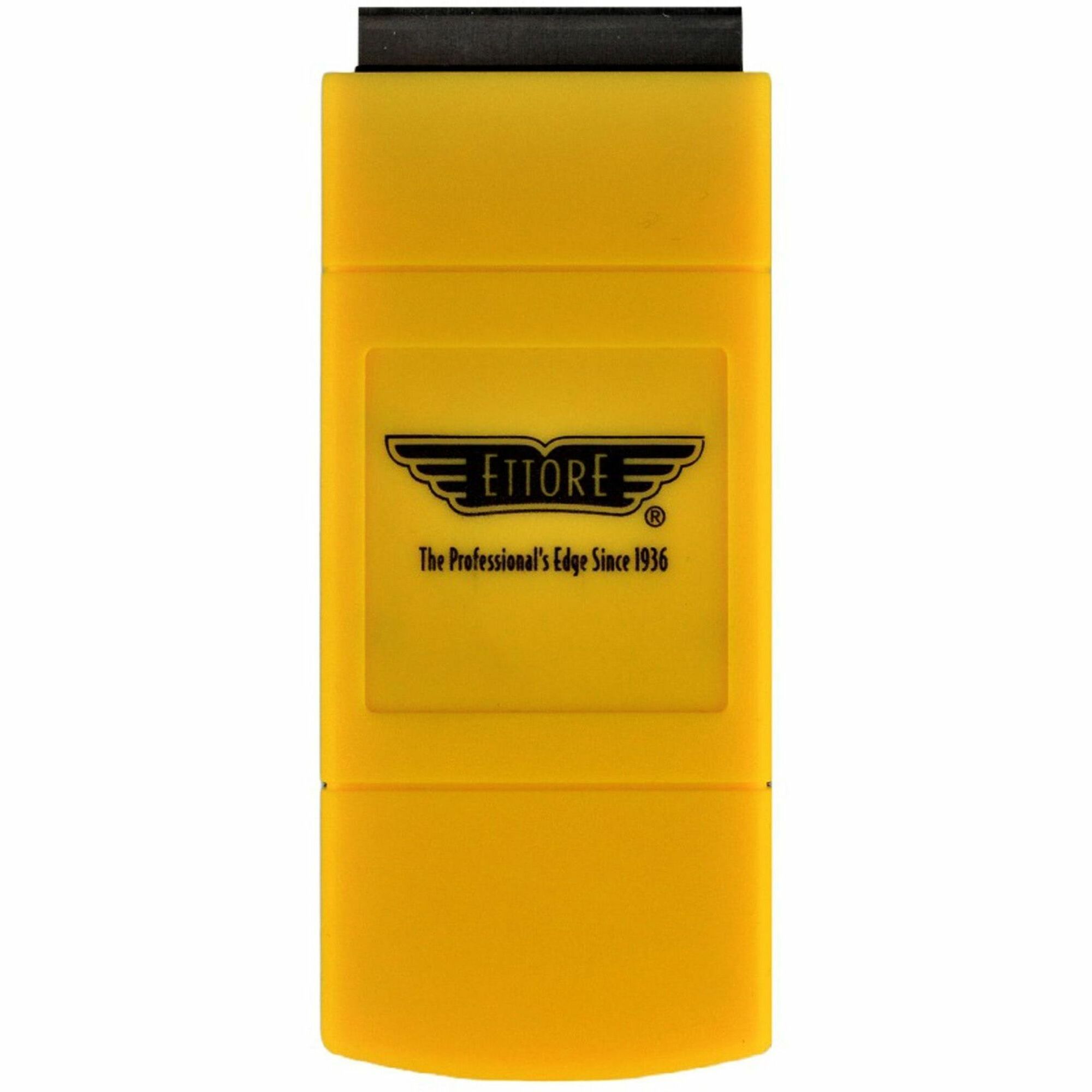 Ettore Pocket Scraper - Retractable, Light Weight, Compact - Yellow, Black Ettore Pocket Scraper - Retractable, Light Weight, Compact - Yellow, Black