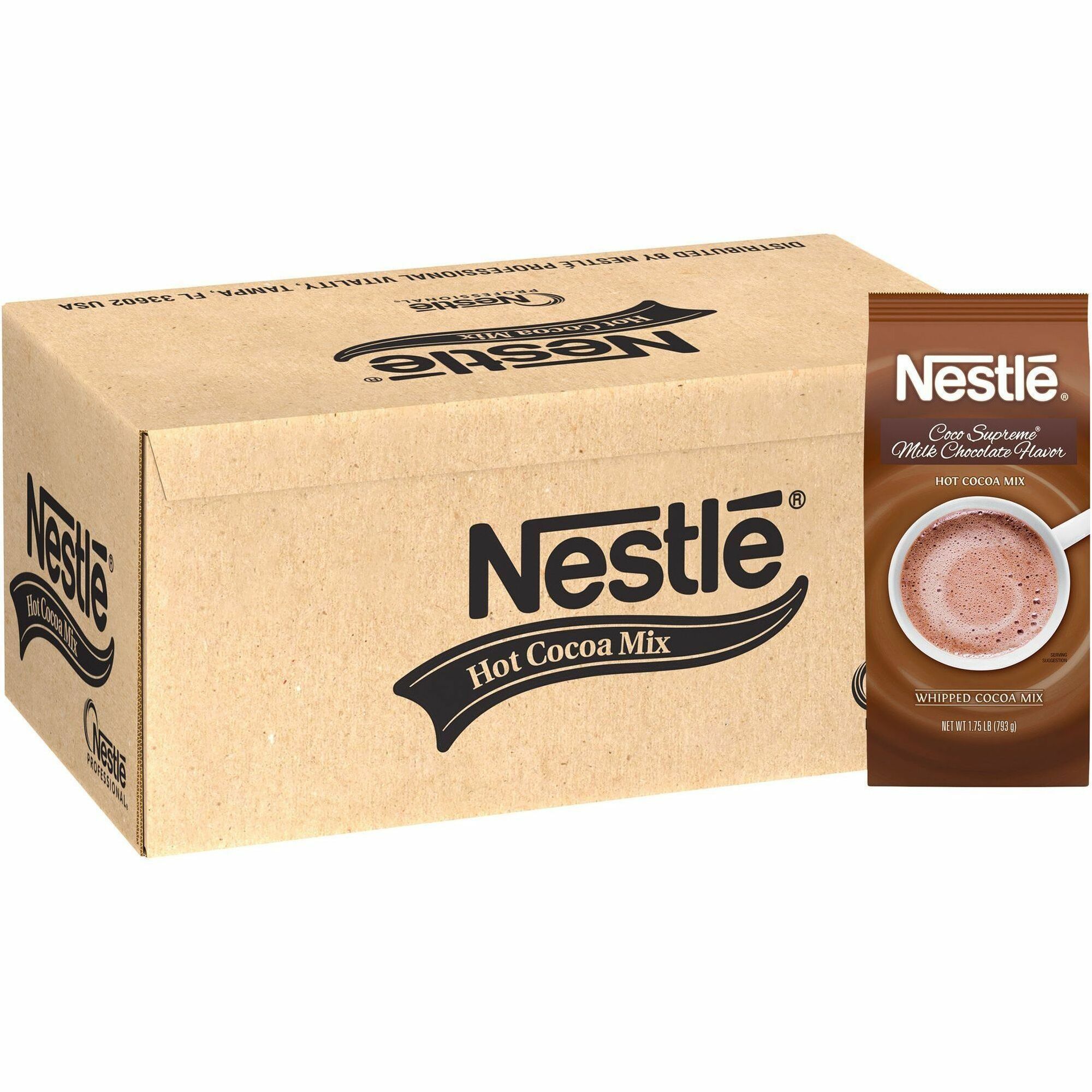 Nestle Coco Supreme Hot Cocoa Mix - 1.75 lb - Bag - 12 / Carton Nestle Coco Supreme Hot Cocoa Mix - 1.75 lb - Bag - 12 / Carton