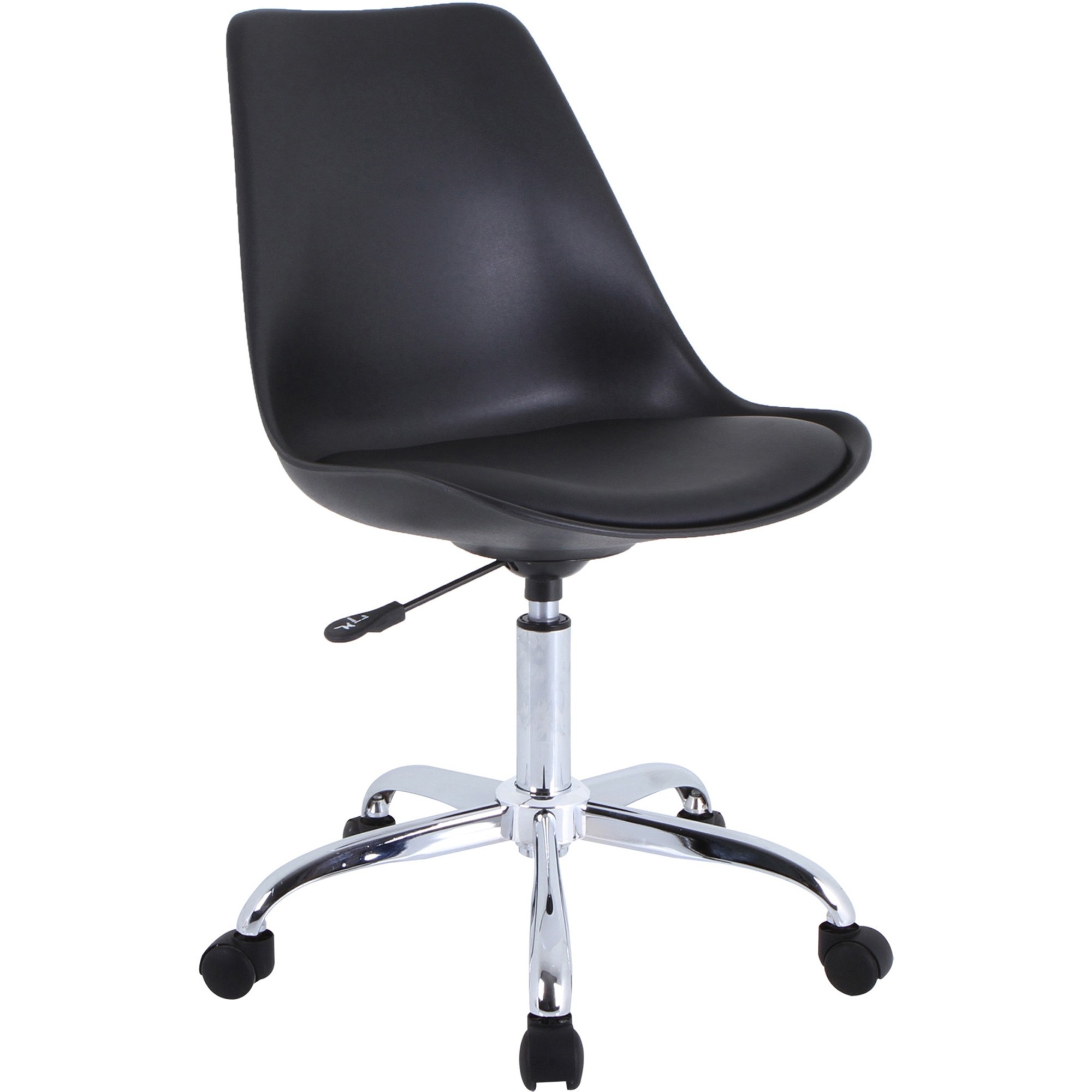 NuSparc Padded Seat Poly Task Chair - Poly Seat - High Back - 5-star Base - Black - Polyvinyl Chloride (PVC), Plastic, Polyurethane - 1 Each NuSparc Padded Seat Poly Task Chair - Poly Seat - High Back - 5-star Base - Black - Polyvinyl Chloride (PVC), Plastic, Polyurethane - 1 Each