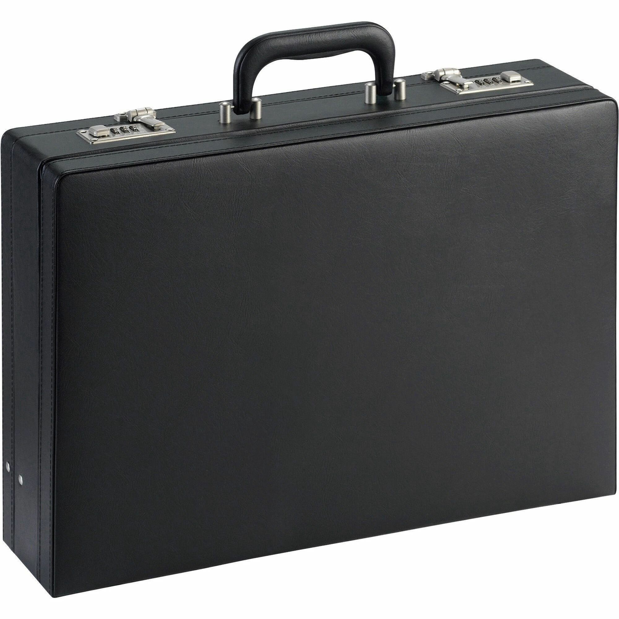NuSparc Carrying Case (Attache) Document, Paper, Business Card, Pen - Black - Vinyl Body - 12.5 NuSparc Carrying Case (Attache) Document, Paper, Business Card, Pen - Black - Vinyl Body - 12.5