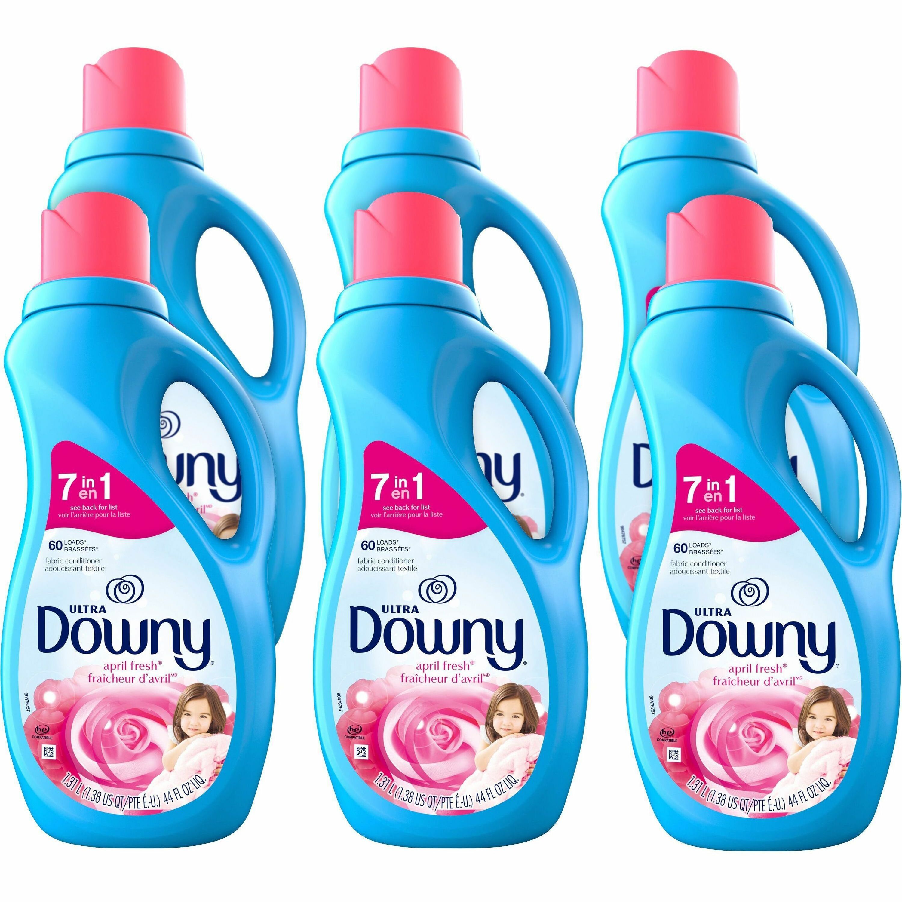 Downy Ultra Fabric Conditioner - For Fabric, Clothes - Liquid - 44 fl oz (1.4 quart) - April Fresh, Floral Scent - 6 / Carton - Pleasant Scent, Long Lasting - Light Blue Downy Ultra Fabric Conditioner - For Fabric, Clothes - Liquid - 44 fl oz (1.4 quart) - April Fresh, Floral Scent - 6 / Carton - Pleasant Scent, Long Lasting - Light Blue
