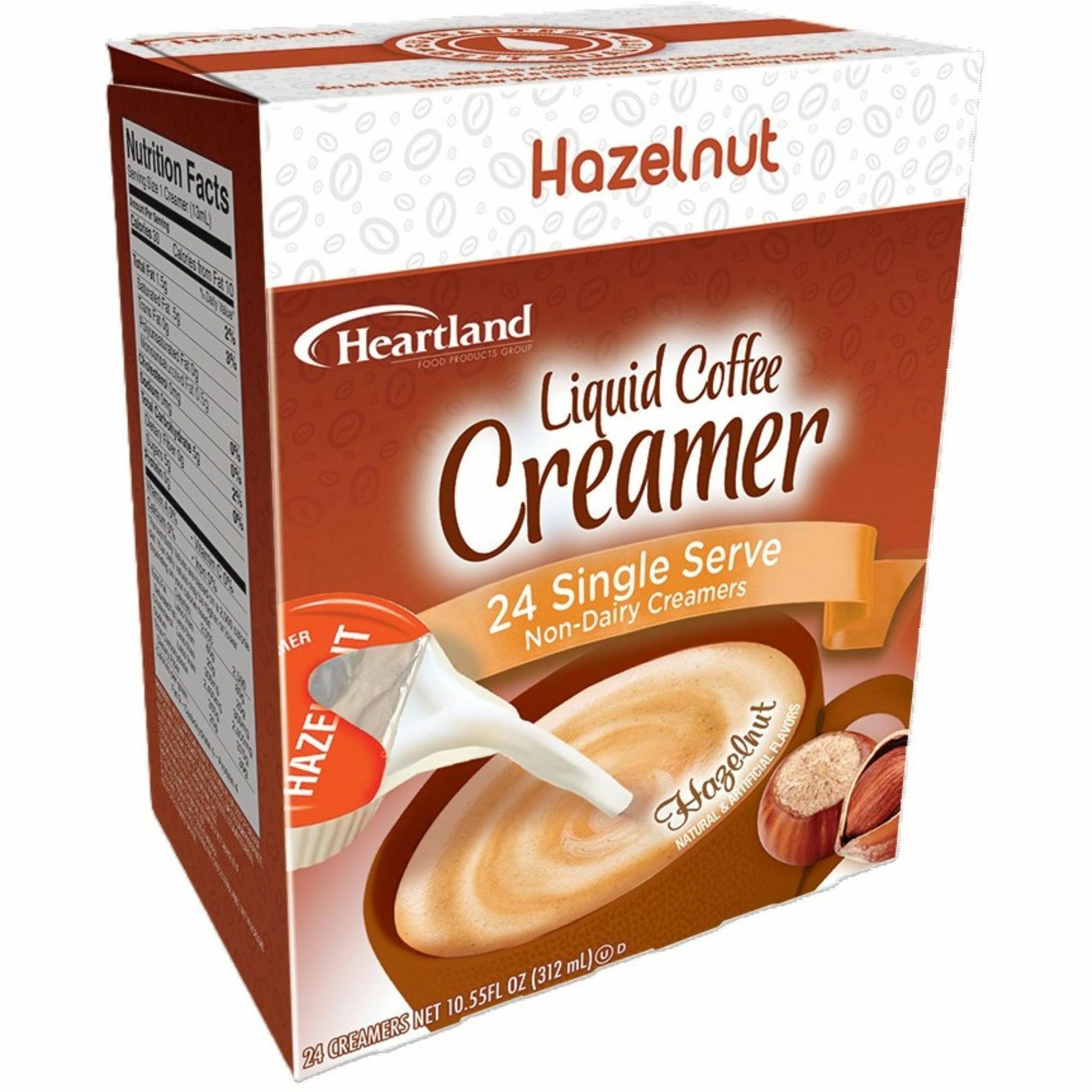 Heartland Liquid Creamer - Hazelnut Flavor - 0.37 fl oz (11 mL) - 24/Box Heartland Liquid Creamer - Hazelnut Flavor - 0.37 fl oz (11 mL) - 24/Box