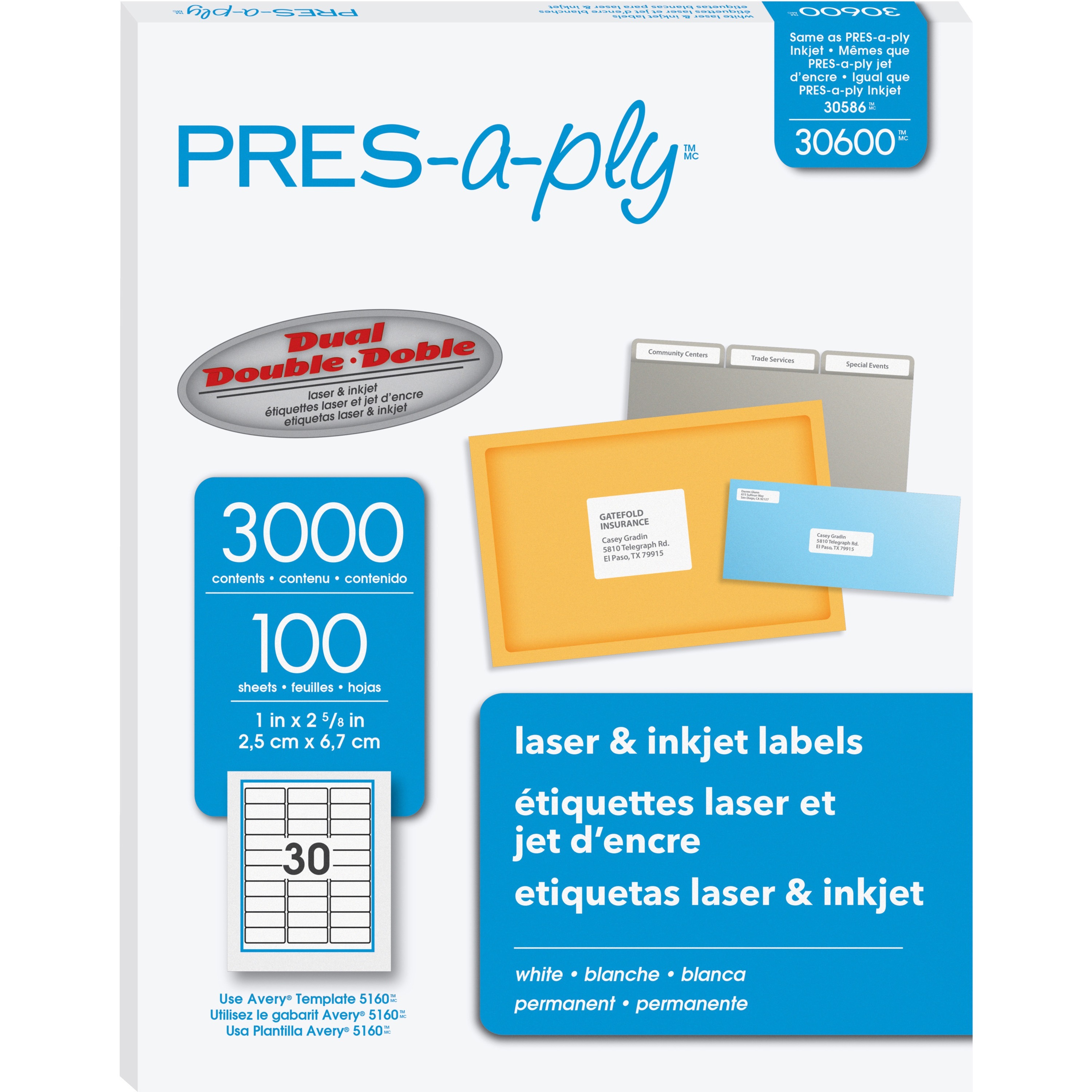 Labels by PRES-a-ply® AVE30600 | OnTimeSupplies.com
