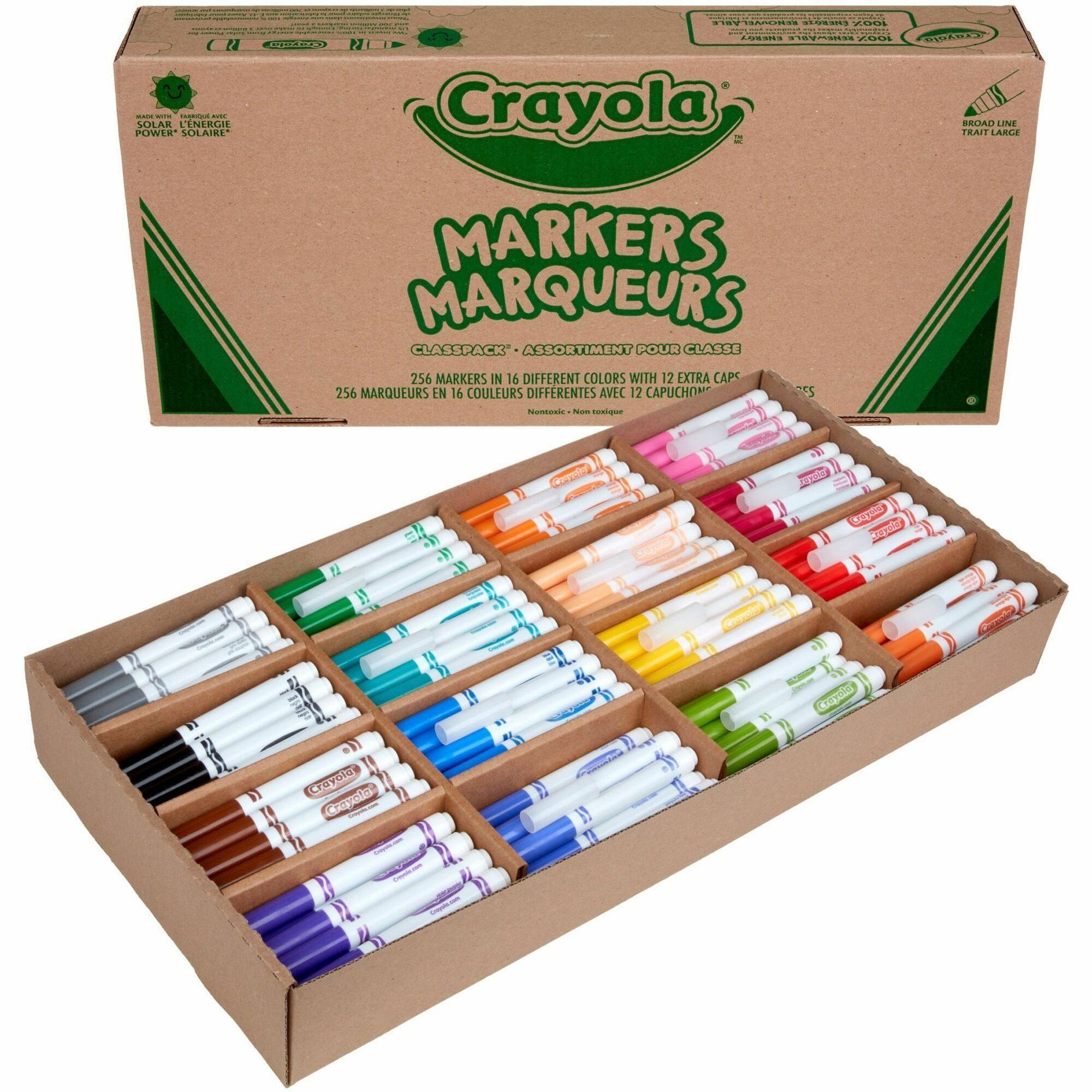 16-Color Marker Classpack by Crayola CYO588201 | OnTimeSupplies.com