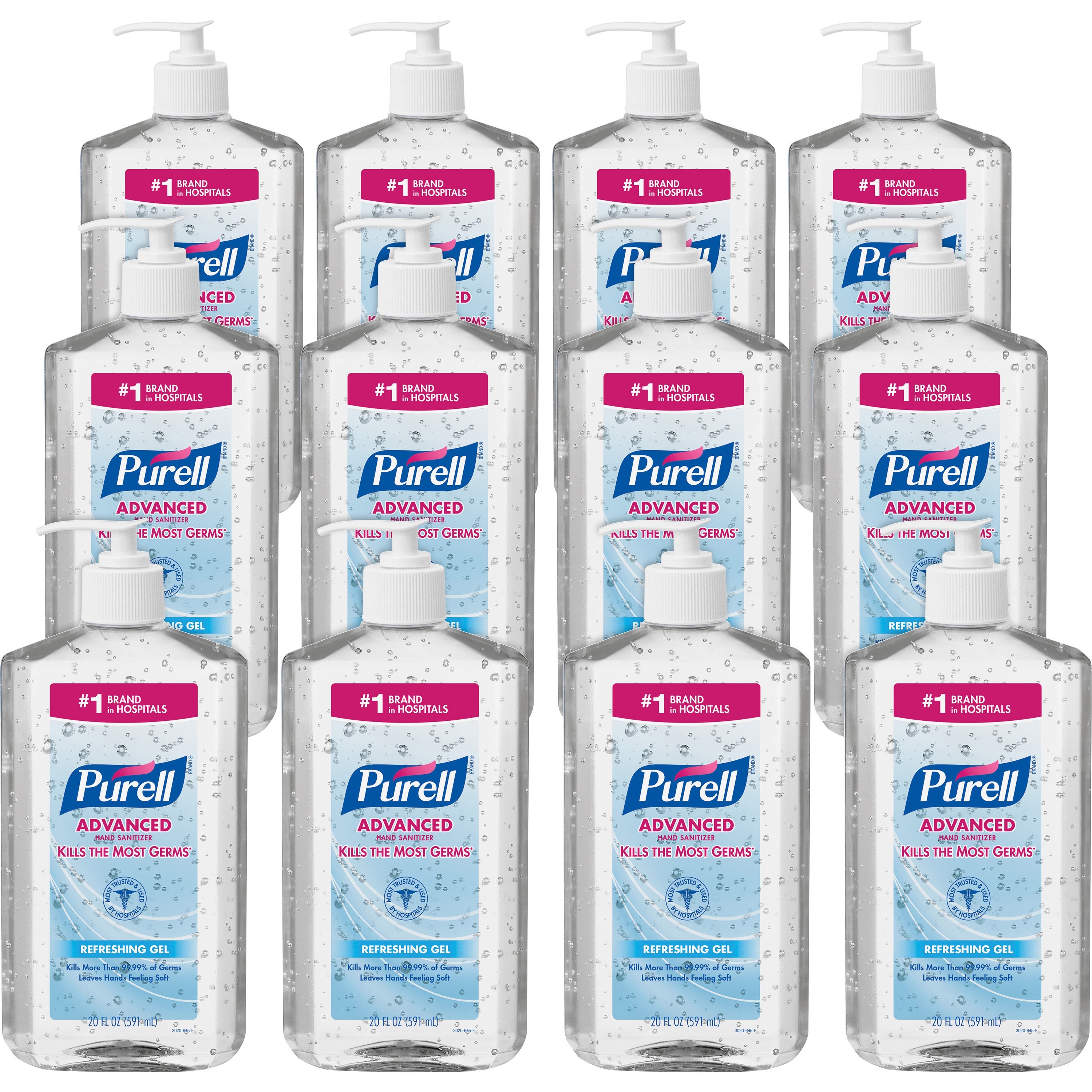 PURELL Advanced Hand Sanitizer - Clean Scent - 20 fl oz (591.5 mL) - Pump Bottle Dispenser - Hand, Skin - Moisturizing - Clear - Triclosan-free, Paraben-free, Phthalate-free - 12 / Carton PURELL Advanced Hand Sanitizer - Clean Scent - 20 fl oz (591.5 mL) - Pump Bottle Dispenser - Hand, Skin - Moisturizing - Clear - Triclosan-free, Paraben-free, Phthalate-free - 12 / Carton