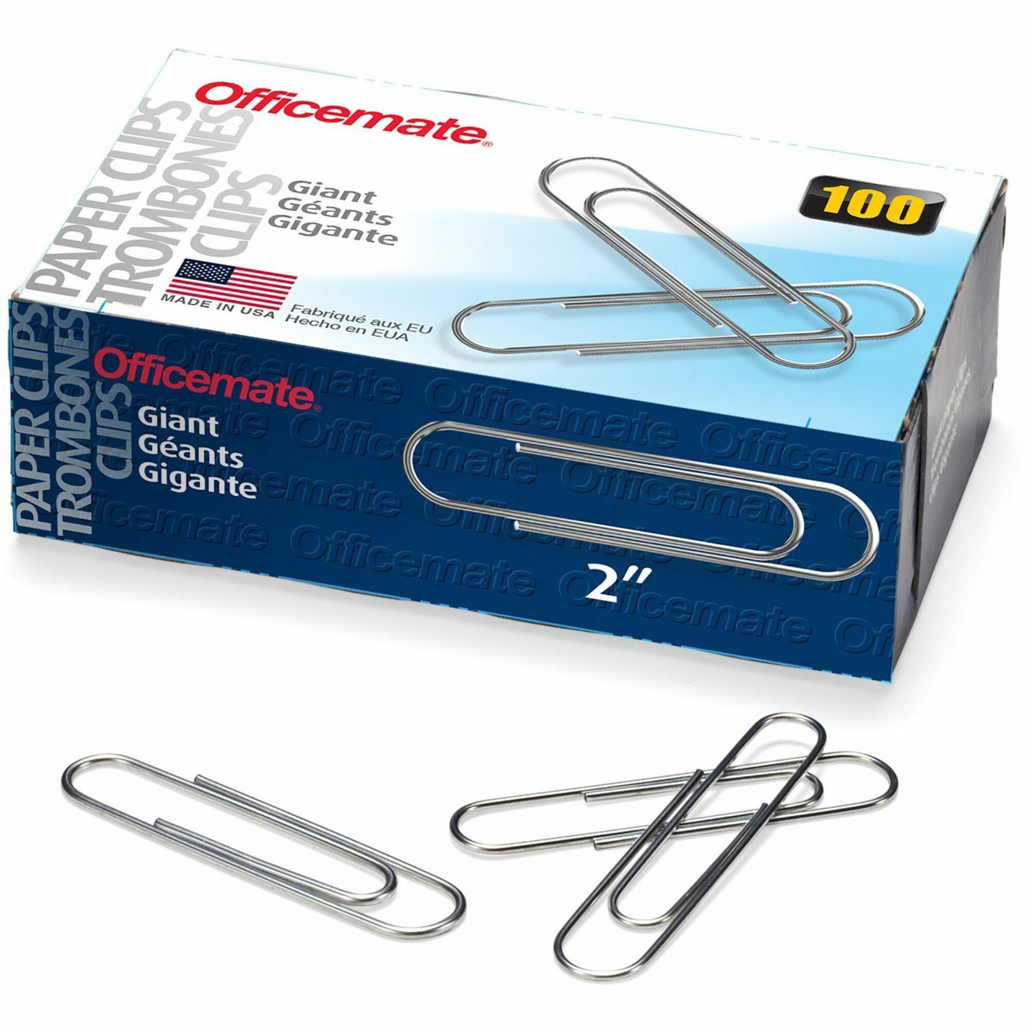 Giant Paper Clips by Officemate OIC99914 | OnTimeSupplies.com
