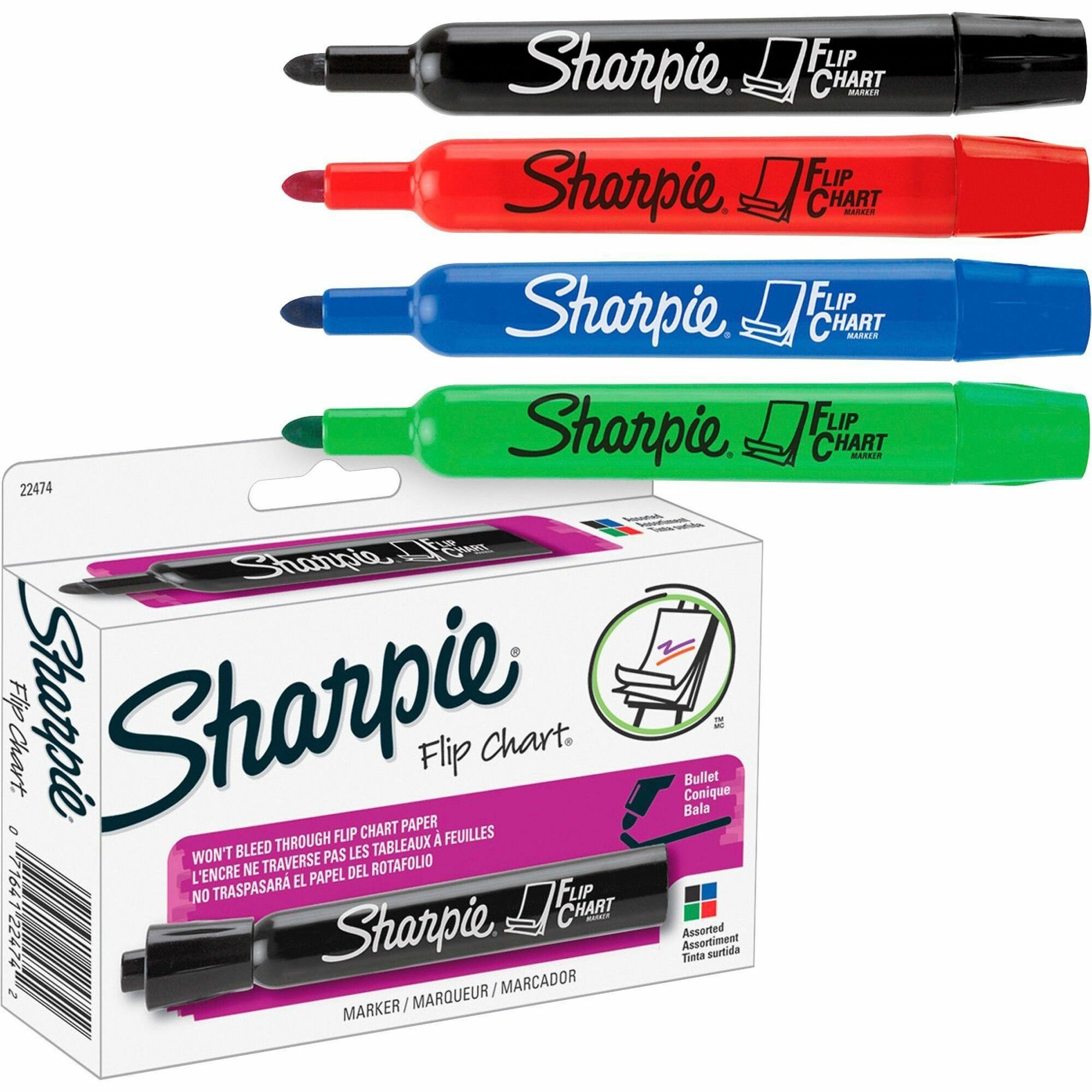 Flip Chart Markers by Sharpie SAN22474 | OnTimeSupplies.com