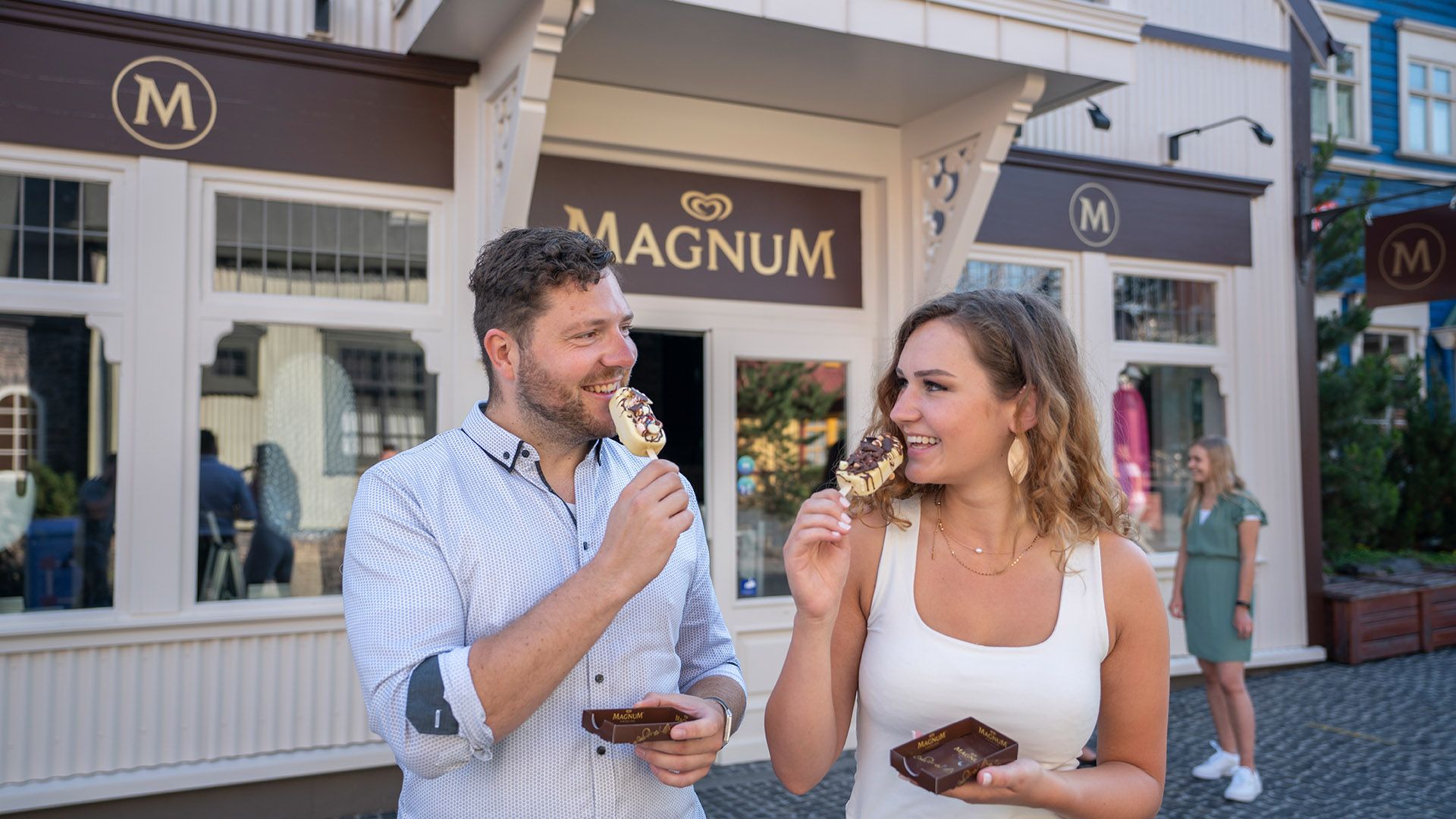 Der Magnum Pleasure Store biete viele Möglichkeiten das Magnum Eis individuell zu gestalten.