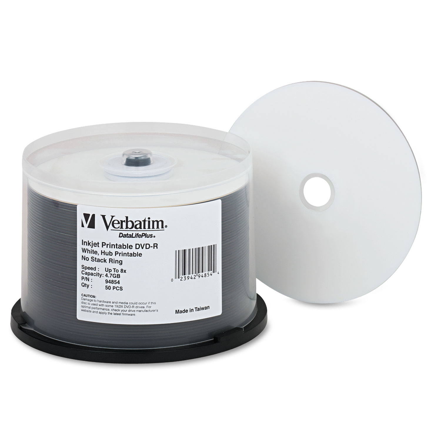 DVD-R DataLifePlus Printable Recordable Disc by Verbatim® VER94854 