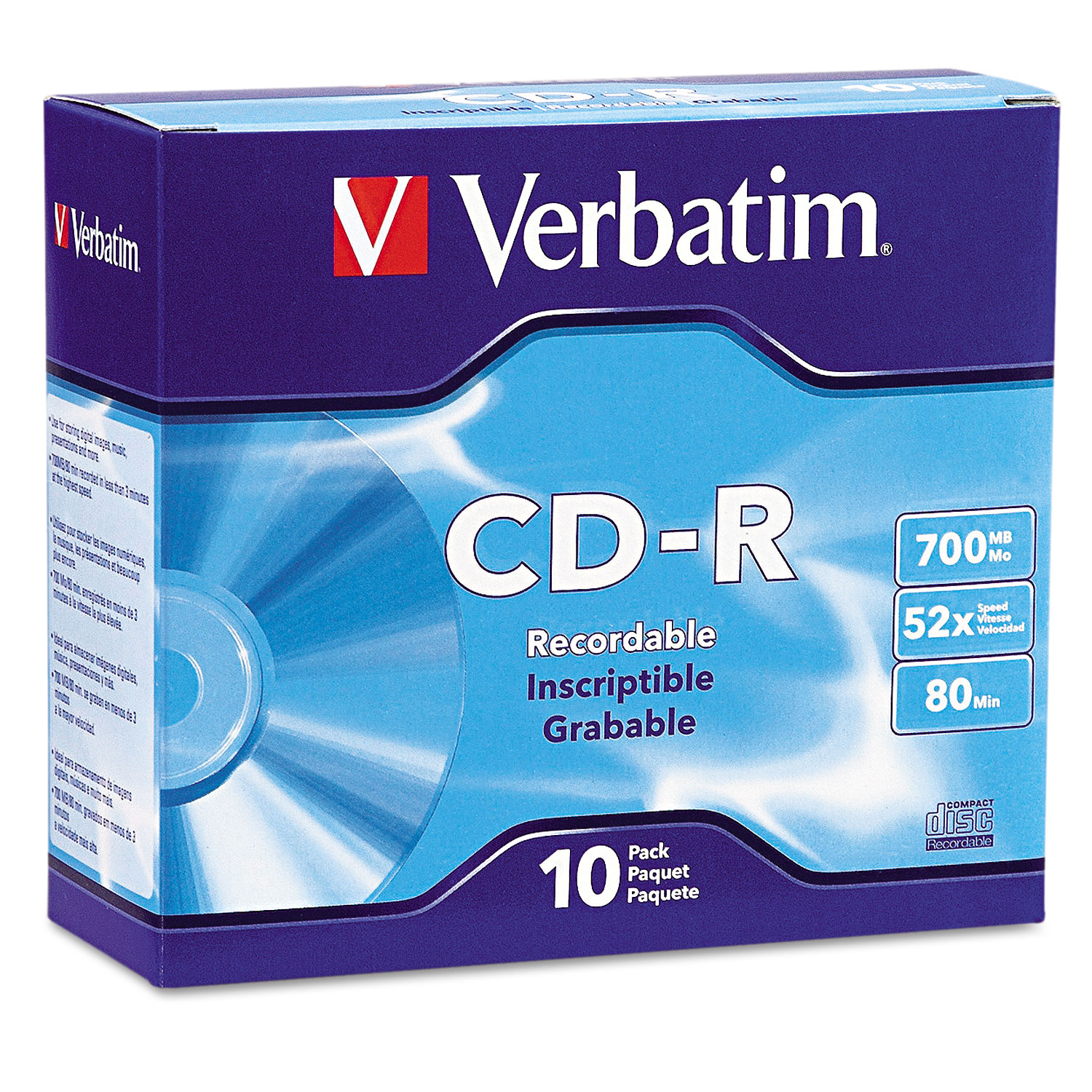 Verbatim - 100 x CD-R - 700 Mo ( 80 min ) 52x - spindle