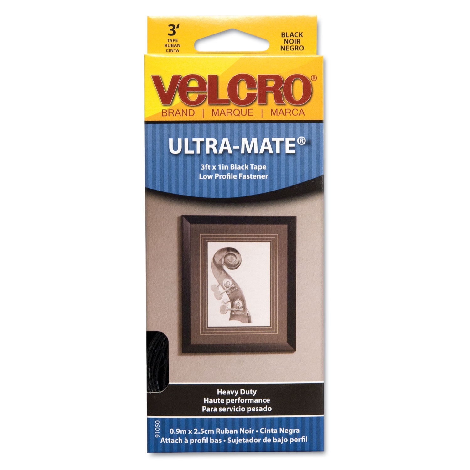 VELCRO® Brand Heavy Duty Stick On ULTRAMATE® Self-Adhesive Tape White