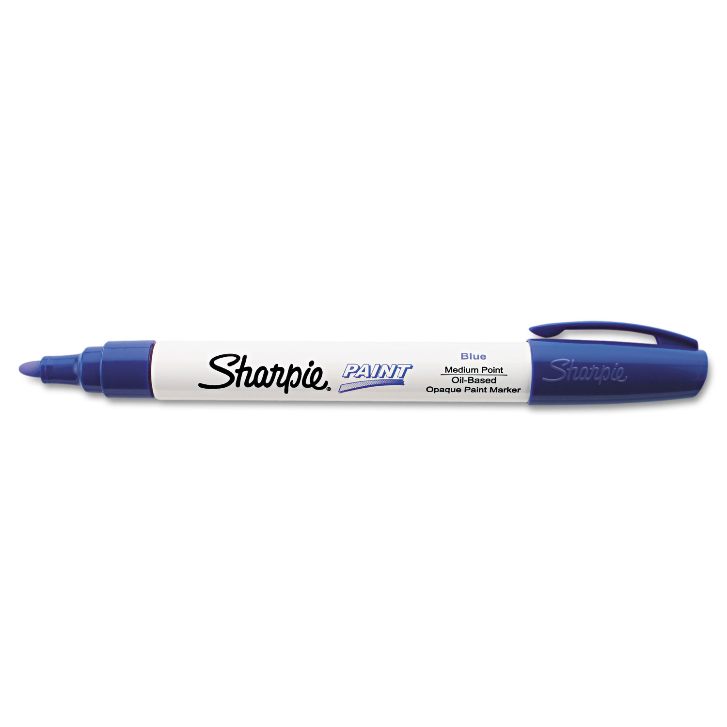 Sharpie Permanent Paint Marker Medium Bullet Tip Blue Dozen