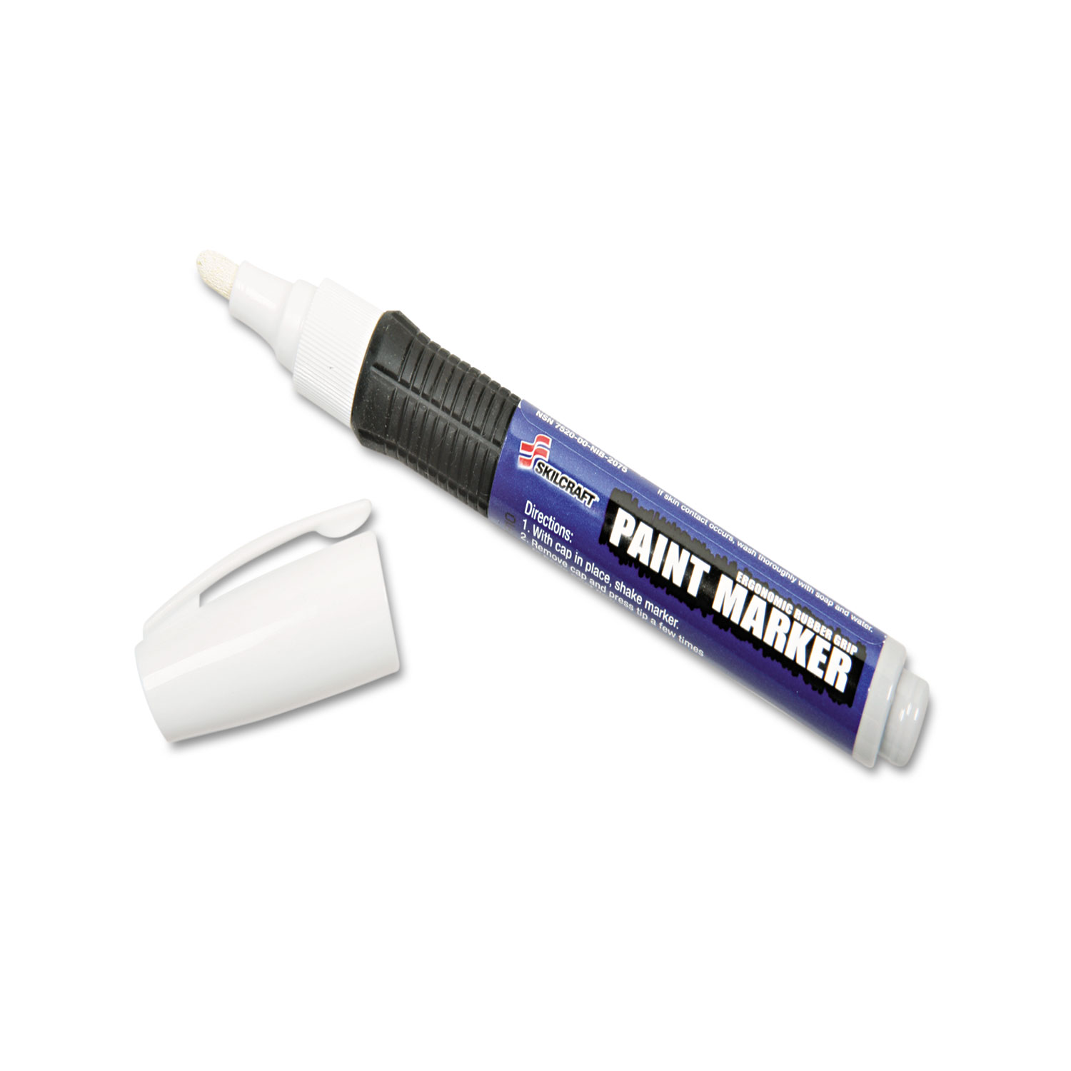 SKILCRAFT Oil Based Paint Markers Fiber Bullet Point Assorted