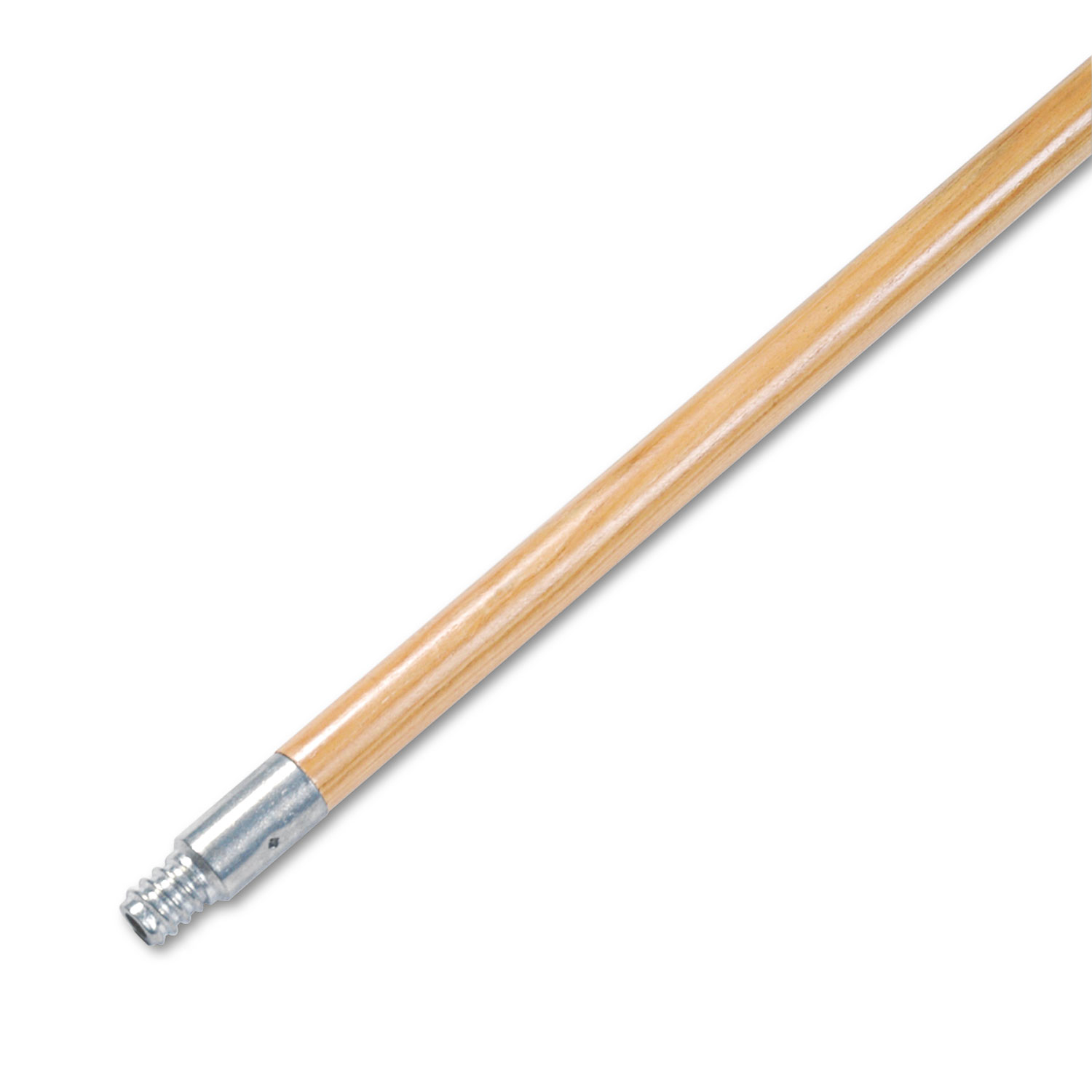 Genuine Joe Wood Handle with Threaded Metal Tip - Natural - Metal, Wood - 6 / Carton Genuine Joe Wood Handle with Threaded Metal Tip - Natural - Metal, Wood - 6 / Carton