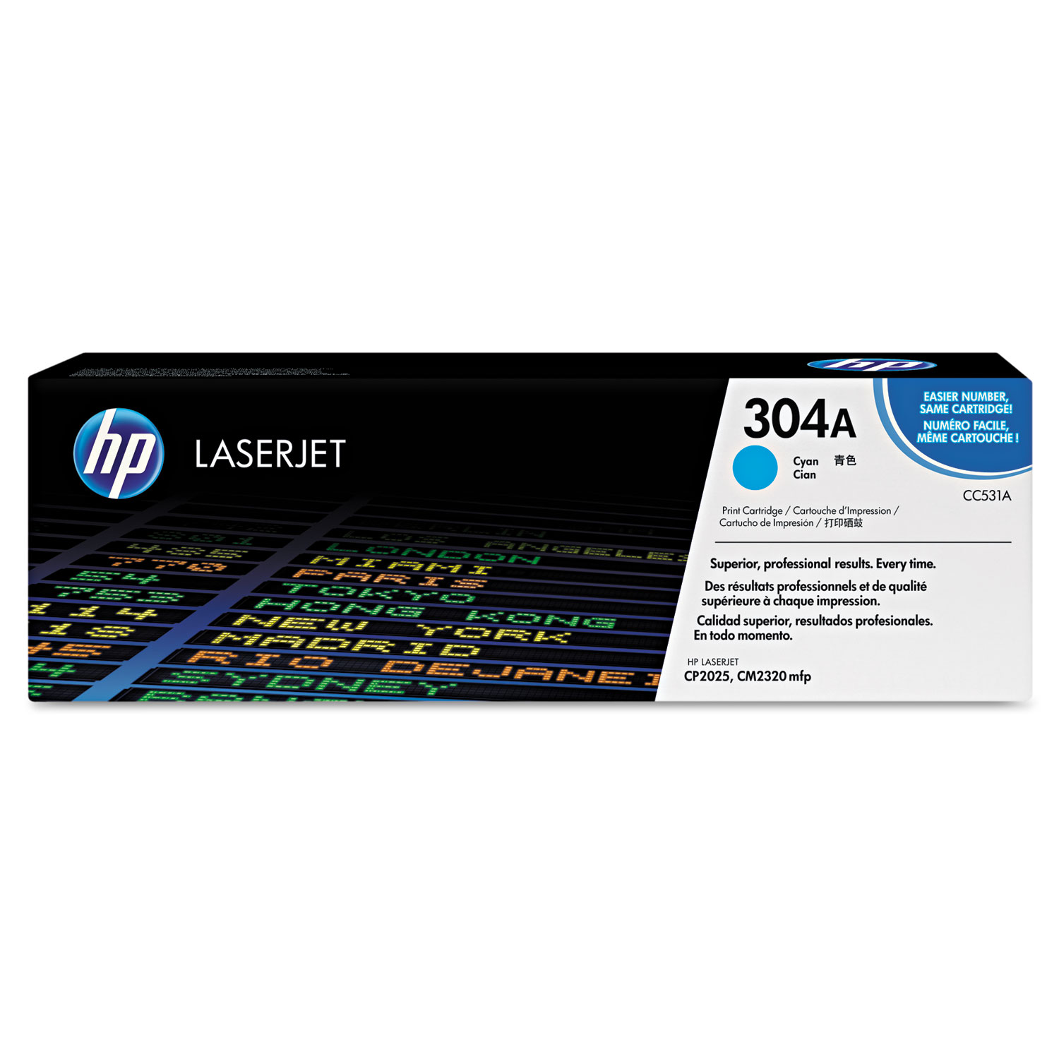 HP 304A, (CC531A-G) Cyan Original LaserJet Toner for US Government HP 304A, (CC531A-G) Cyan Original LaserJet Toner for US Government