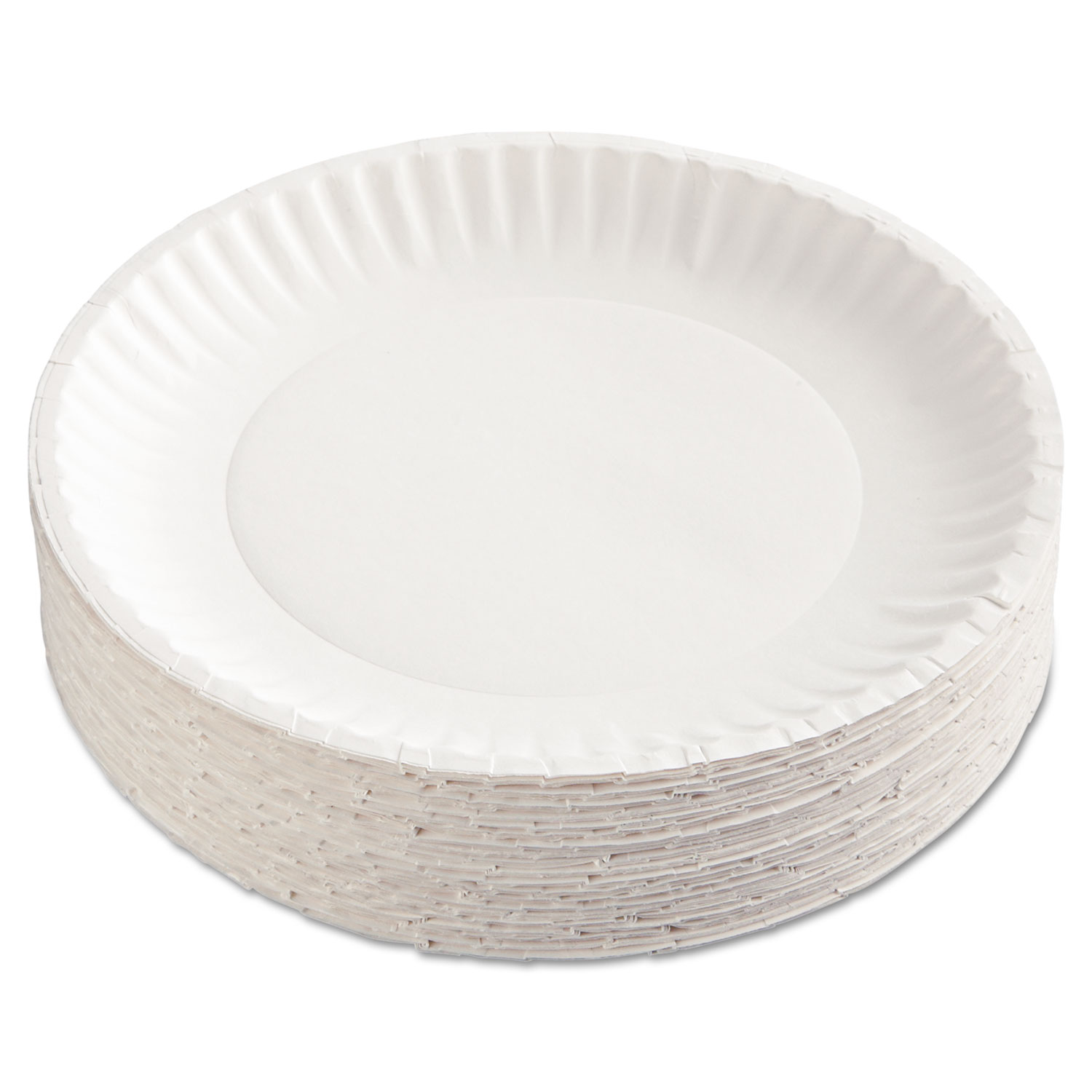 The Green Standard 6-Inch Paper Plates Uncoated, White 100 Plates