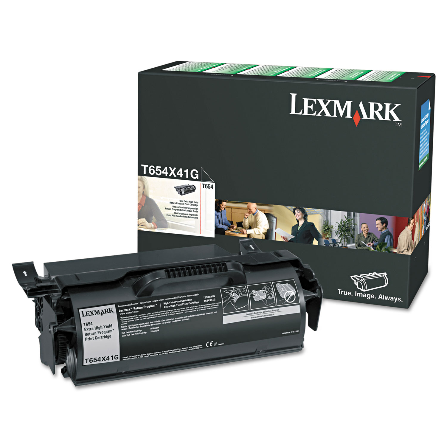 T654X41G Extra High-Yield Toner, 36,000 Page-Yield, Black T654X41G Extra High-Yield Toner, 36,000 Page-Yield, Black