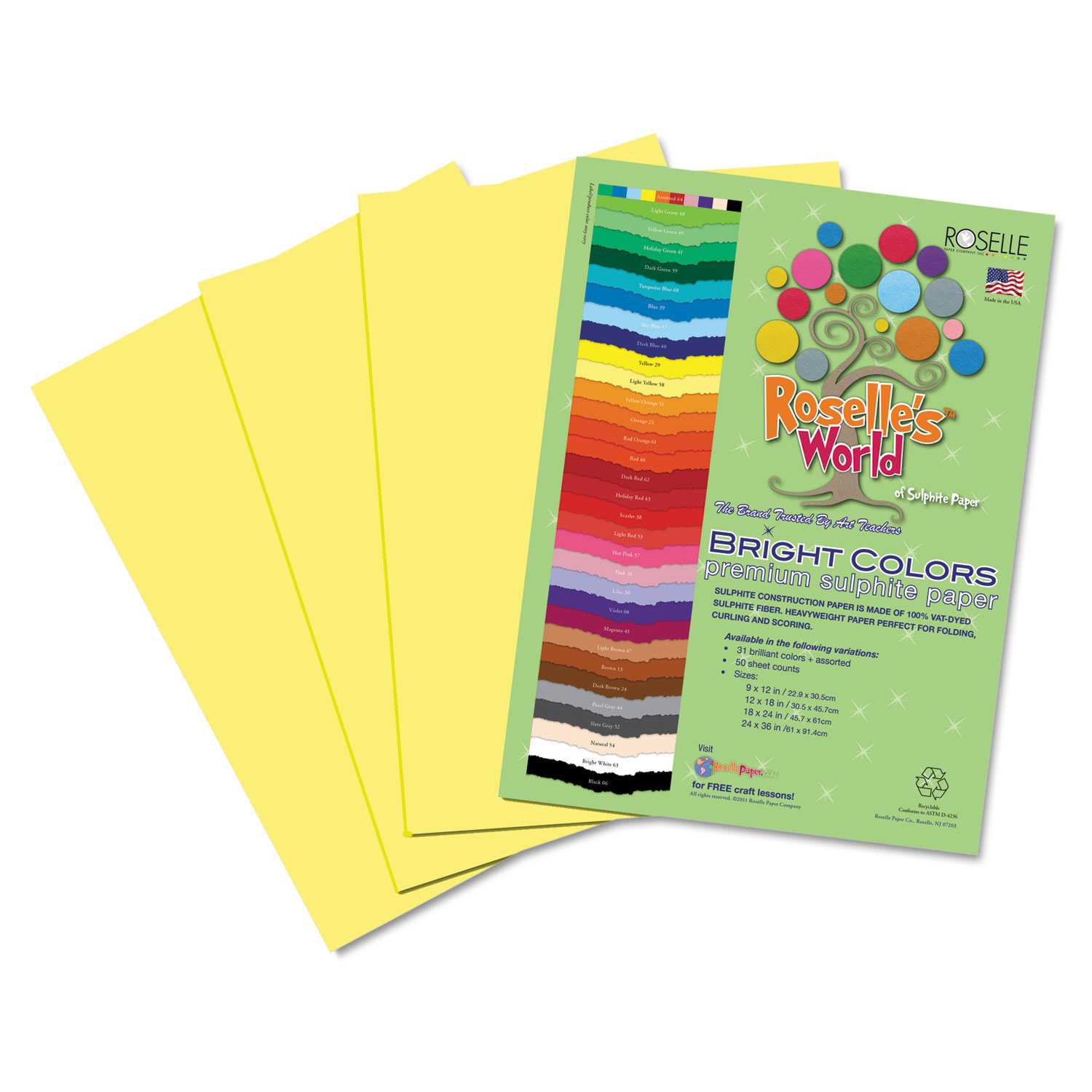 Tru-ray Sulphite Extra Large Construction Paper, 24 X 36 Inches