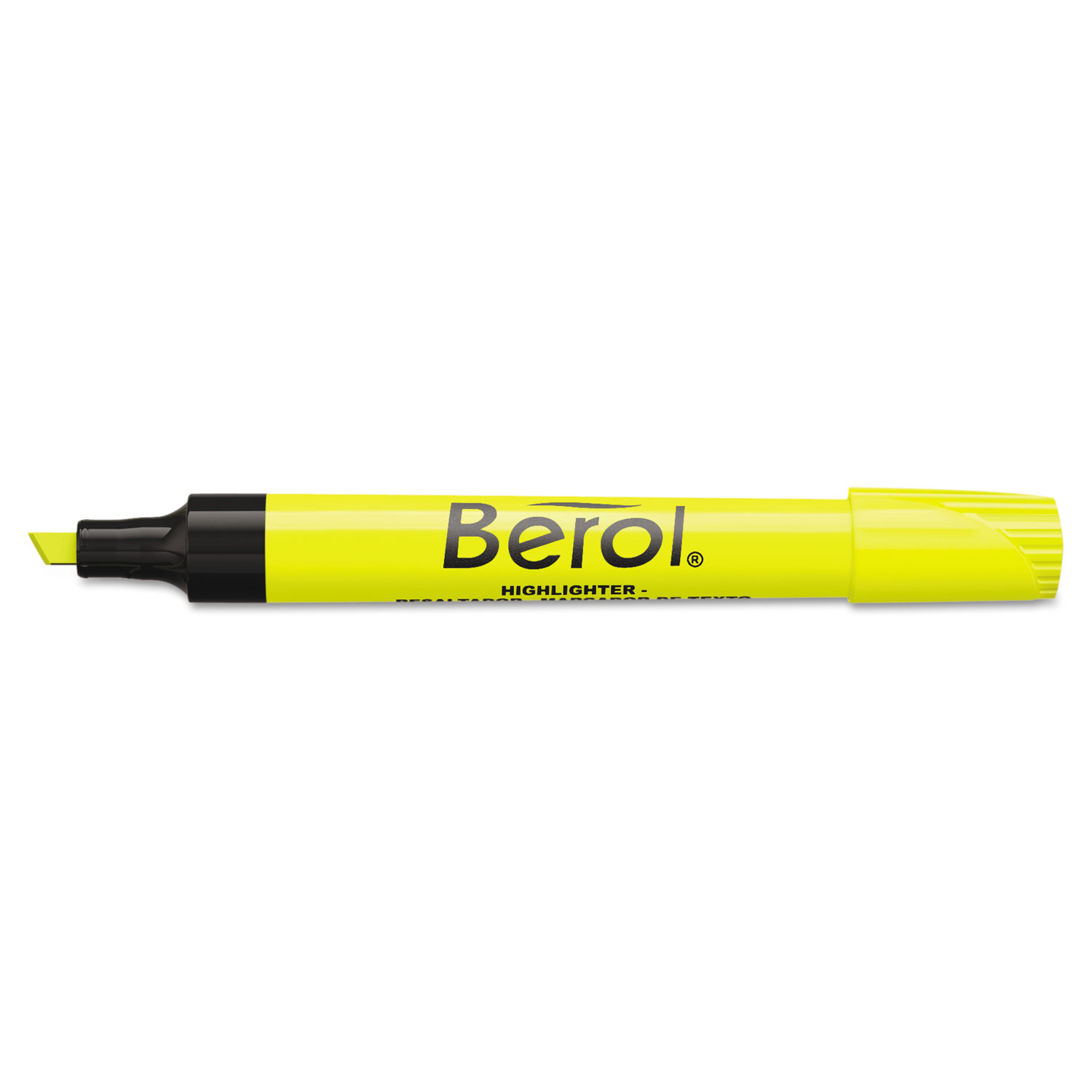 Berol Chisel Tip Water-based Highlighters - Chisel Marker Point Style - Fluorescent Yellow Water Based Ink - Fluorescent Yellow Barrel - 1 Dozen Berol Chisel Tip Water-based Highlighters - Chisel Marker Point Style - Fluorescent Yellow Water Based Ink - Fluorescent Yellow Barrel - 1 Dozen