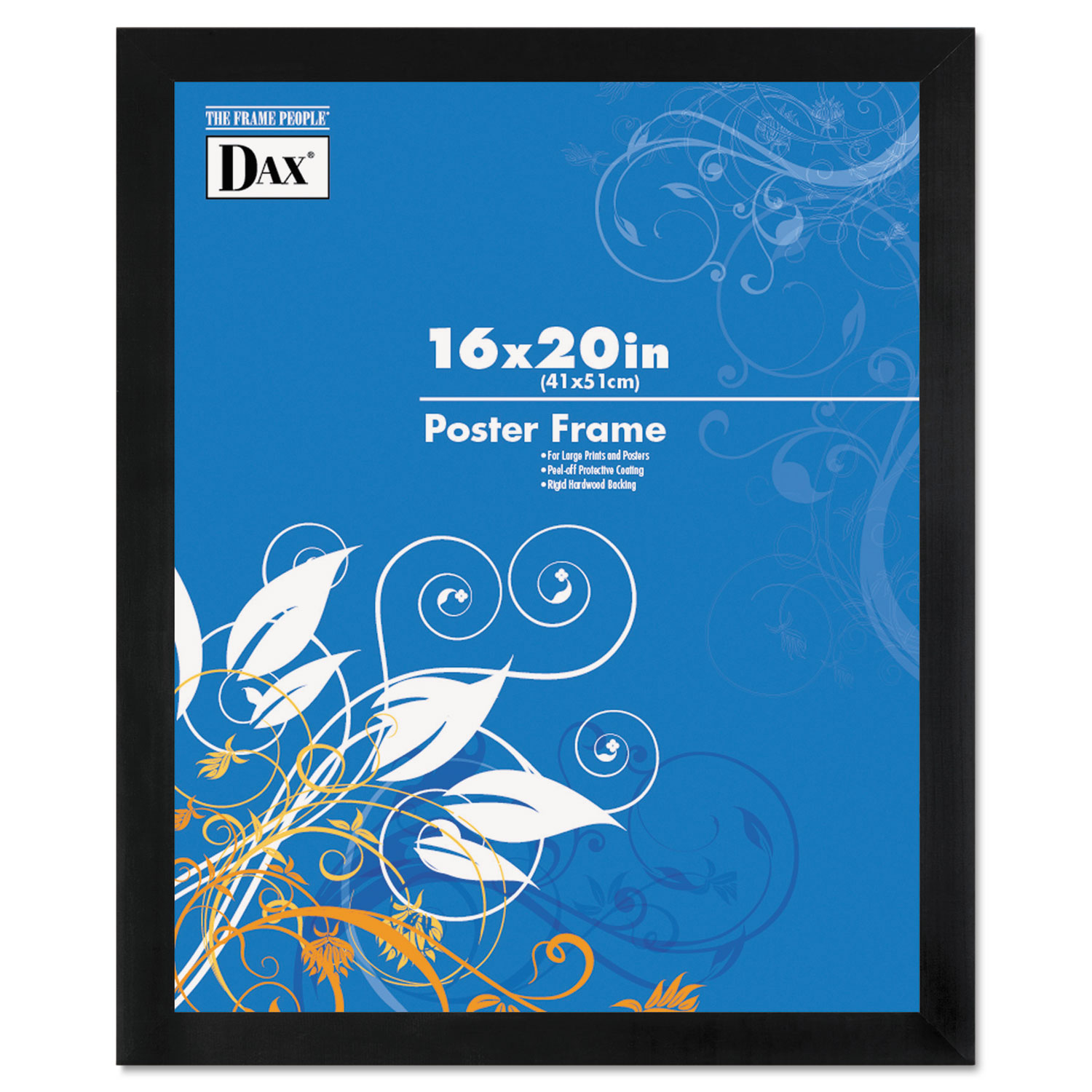 Black Solid Wood Poster Frames with Plastic Window, Wide Profile, 16 x 20 Black Solid Wood Poster Frames with Plastic Window, Wide Profile, 16 x 20
