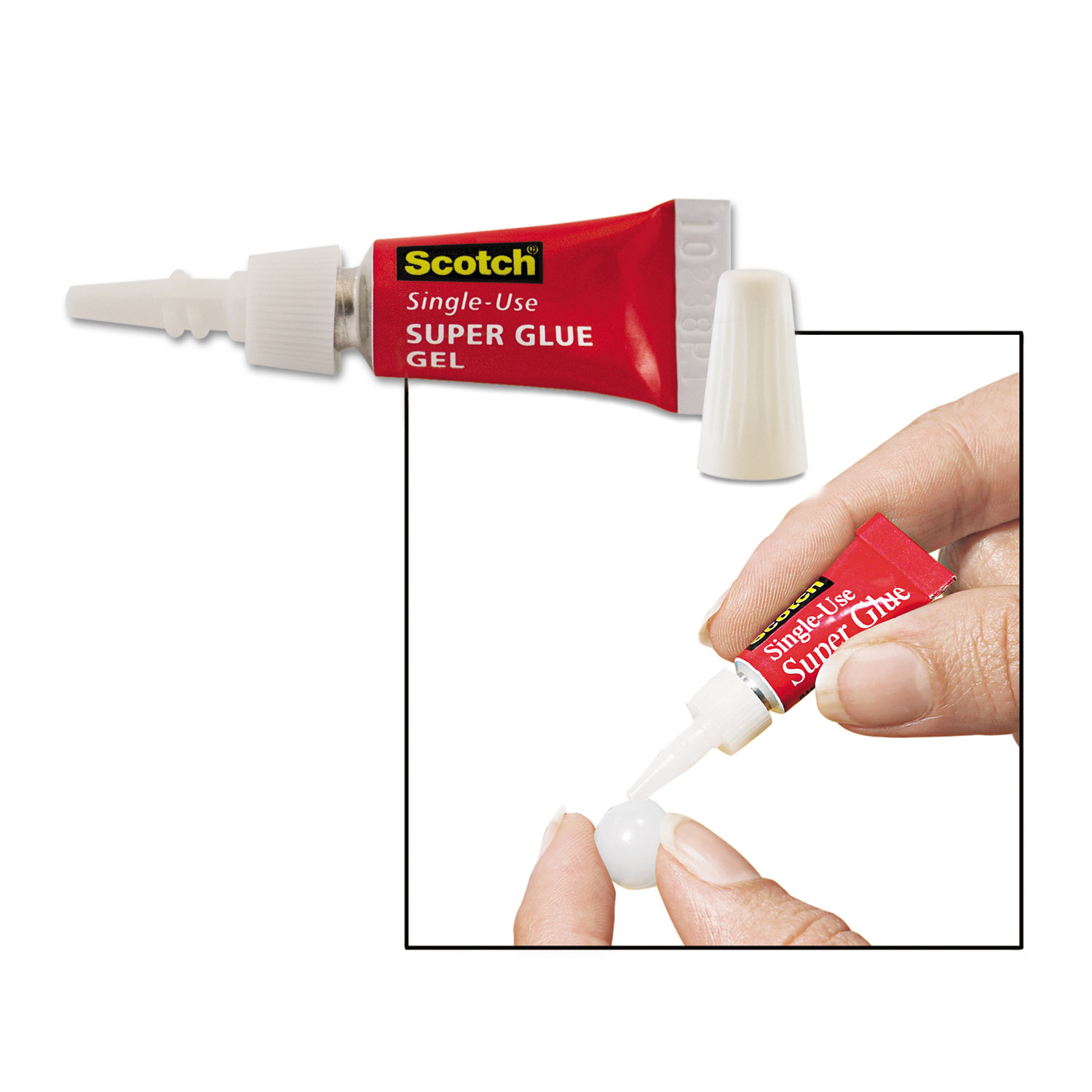 Single Use Super Glue No-Run Gel by Scotch® MMMAD119