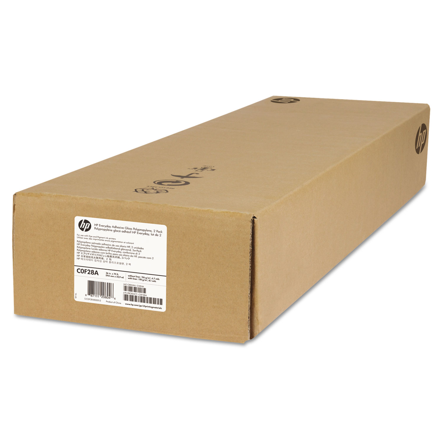 Everyday Adhesive Gloss Polypropylene by HP HEWC0F28A Everyday Adhesive Gloss Polypropylene by HP HEWC0F28A