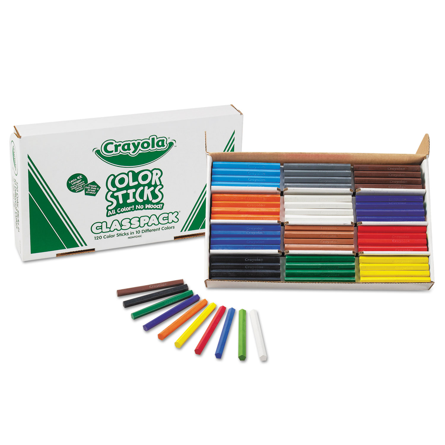 Crayola Color Sticks Classpack Set Assorted Colors 120/Pack 688120