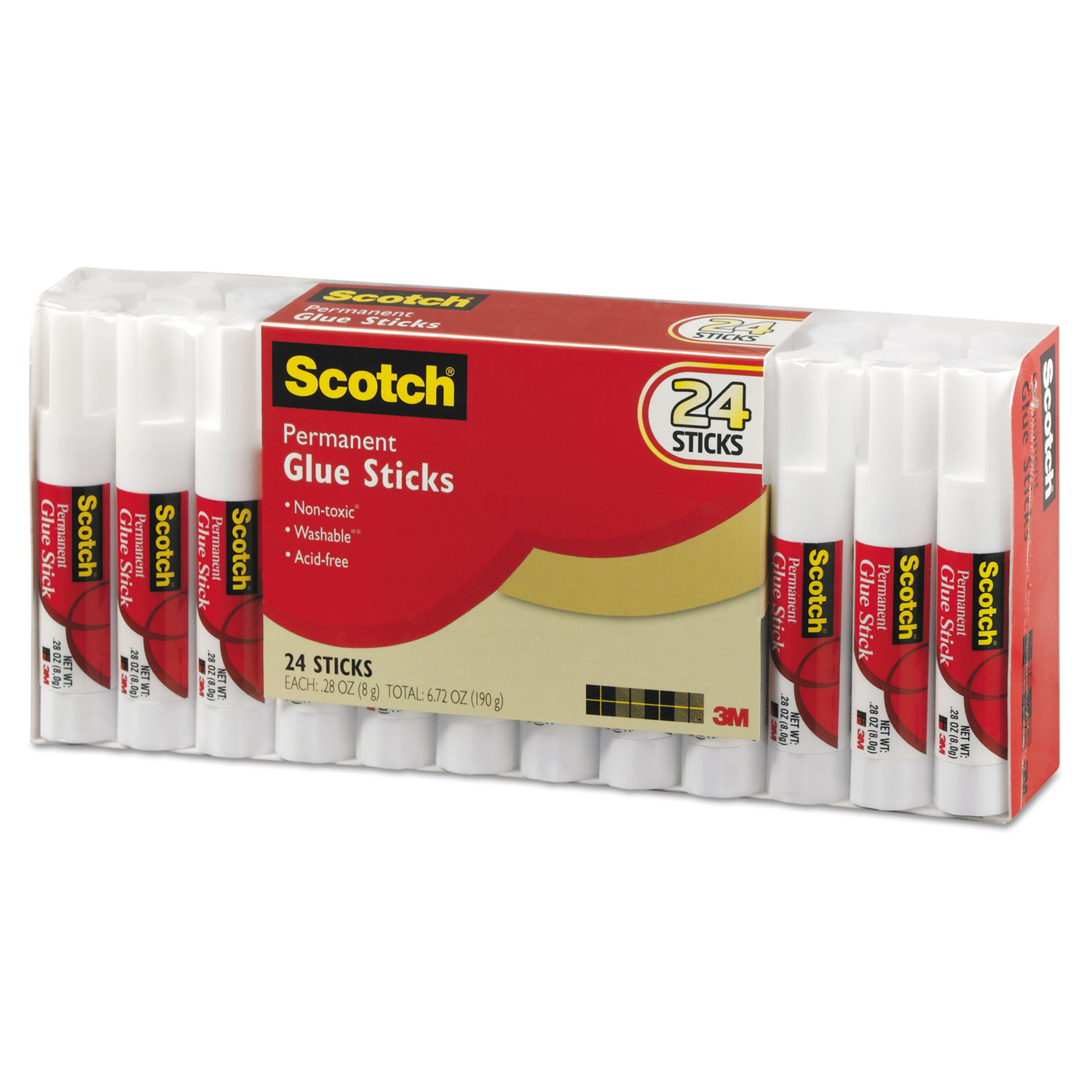 Permanent Glue Stick by Scotch® MMM600824S