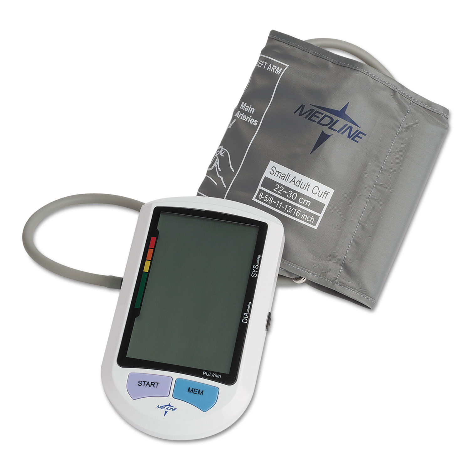 Medline Automatic Digital Upper Arm Blood Pressure Monitor Small Adult Size