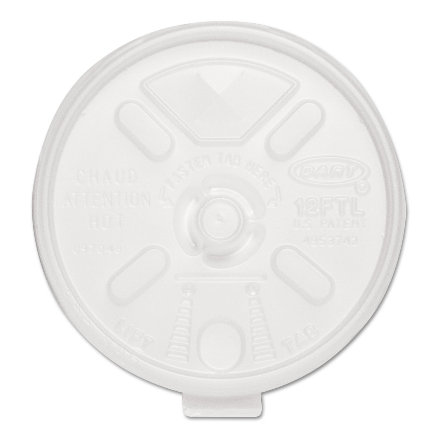 Dart Styrofoam Cups - 12oz Size - Case of 1,000 - 12J12