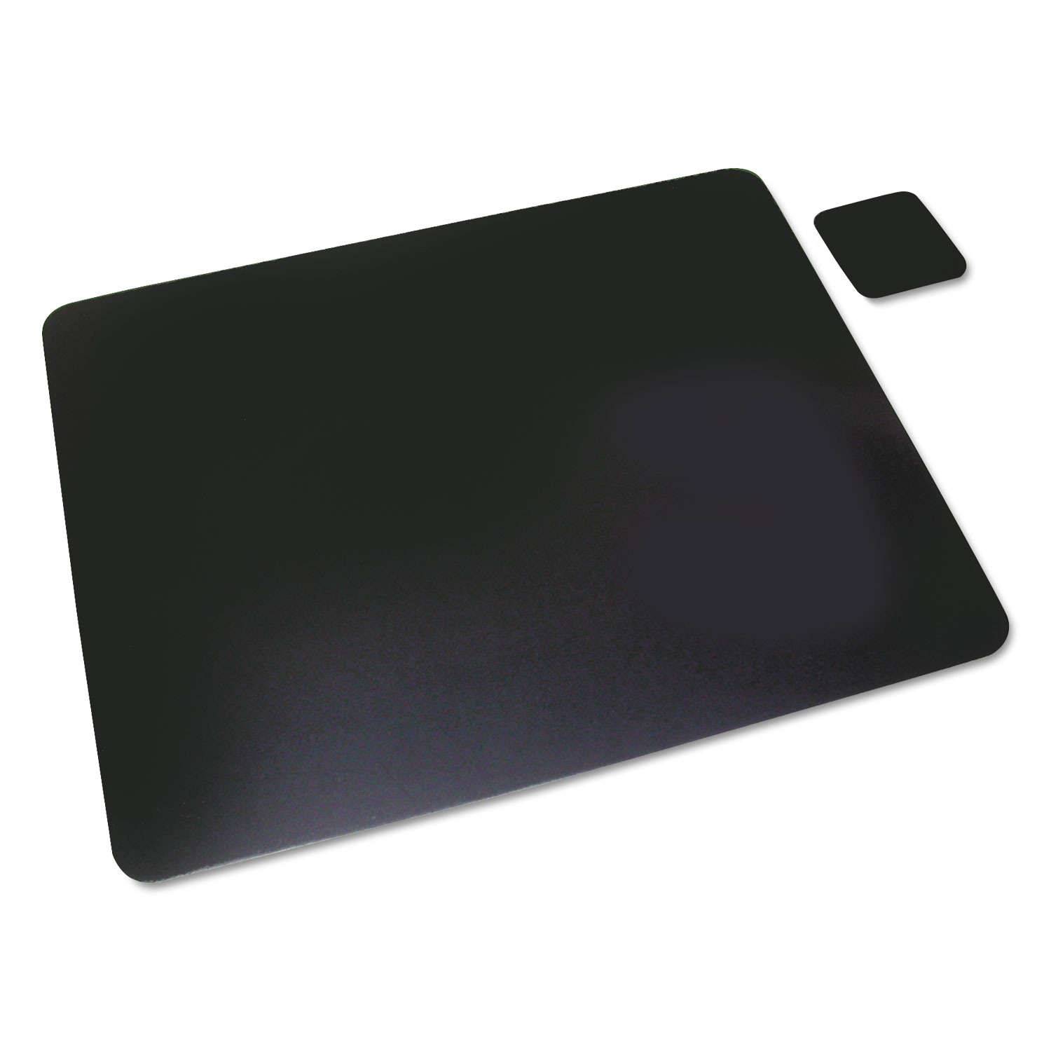 Leather Desk Pad with Coaster, 20 x 36, Black Leather Desk Pad with Coaster, 20 x 36, Black