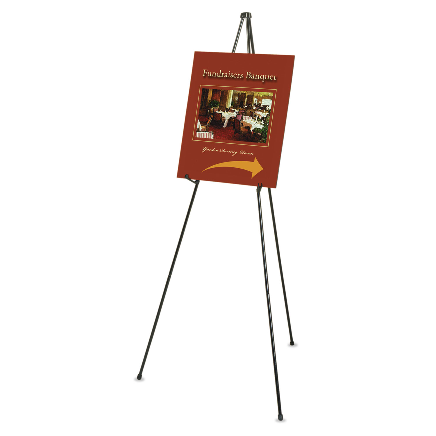 Quartet Instant Display Easel Tabletop Black - Office Depot