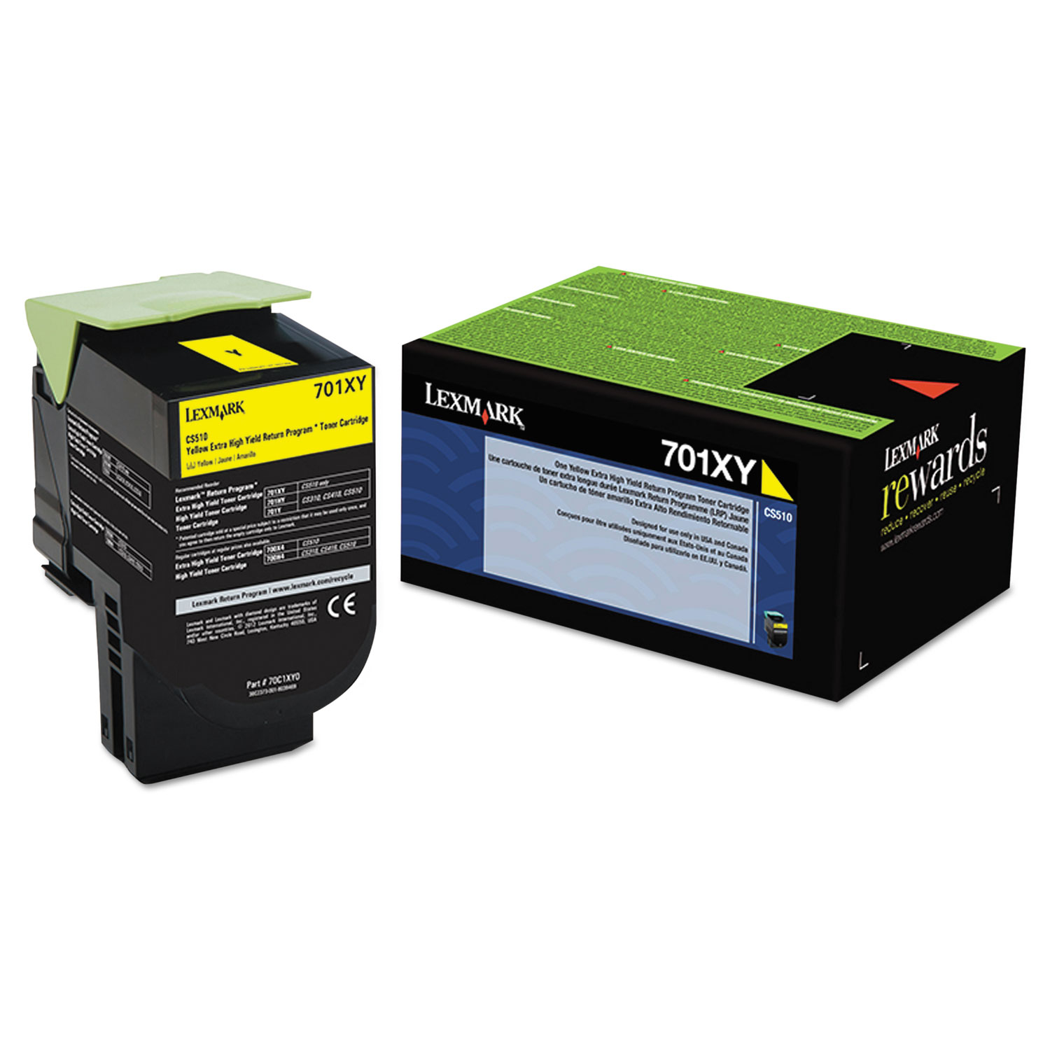 70C1XY0 Return Program Extra High-Yield Toner, 4,000 Page-Yield, Yellow 70C1XY0 Return Program Extra High-Yield Toner, 4,000 Page-Yield, Yellow
