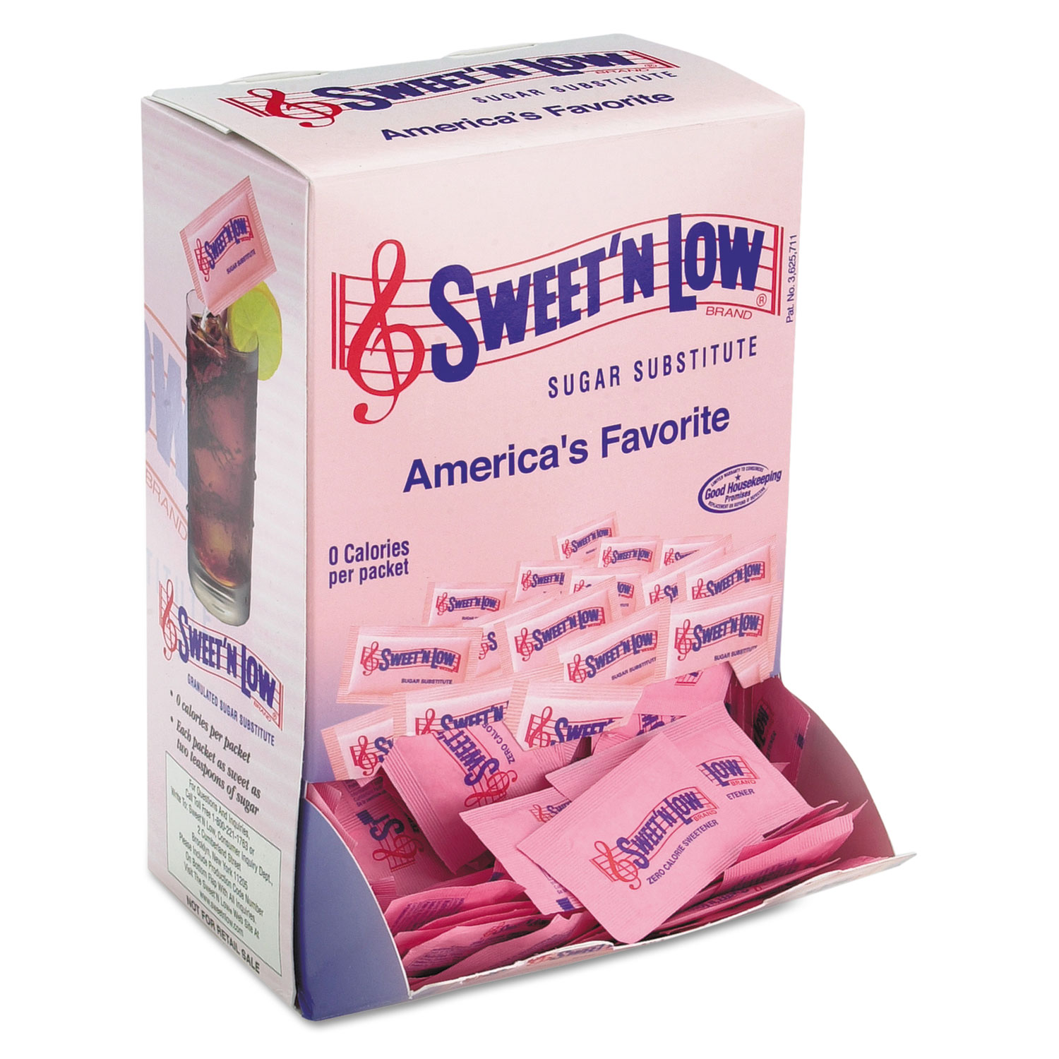 Sugar Packets for Coffee and Sweetener Packets - 650-Pack