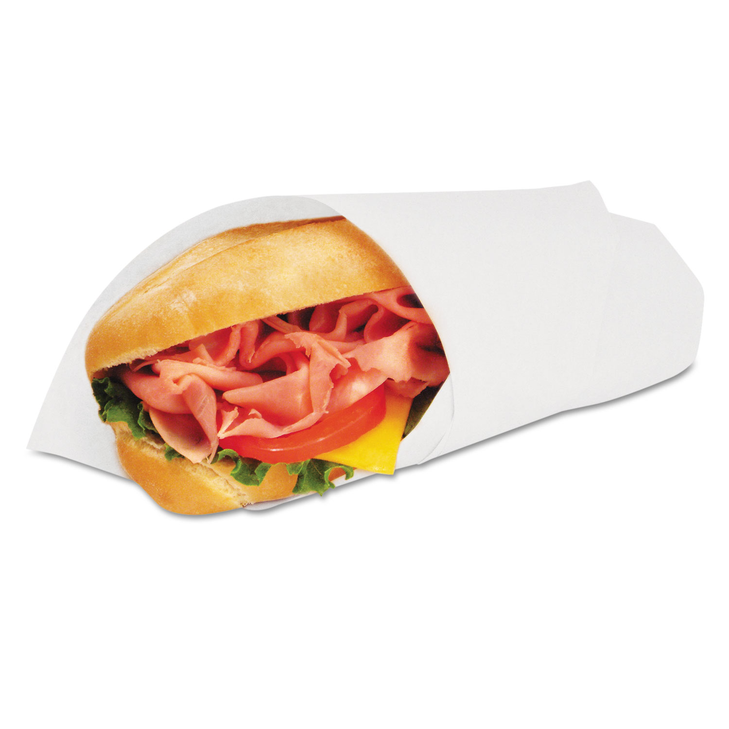 Sandwich Wrap, 14 x 14, Blue Checkered, Paper, Grease Resistant